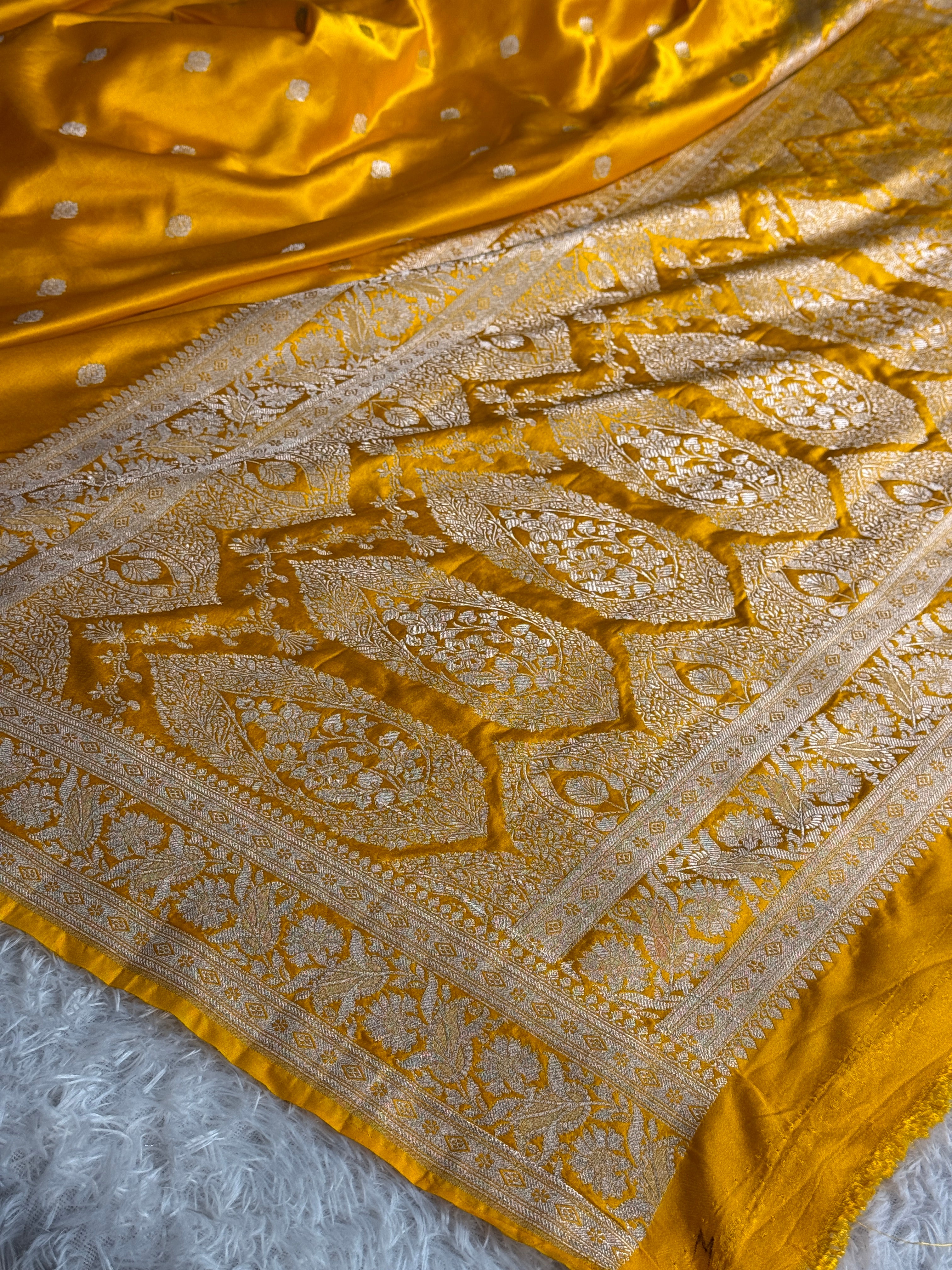 BANARASI MASHRU KATAN SILK SAREE MK030