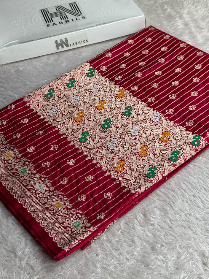 BANARASI MASHRU KATAN SILK SAREE MK029