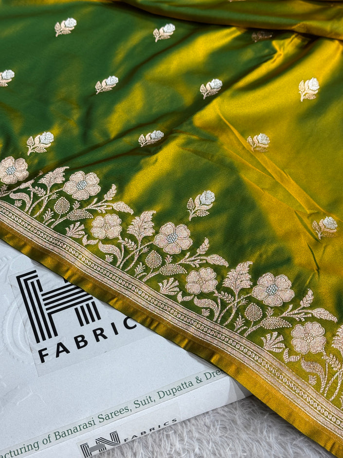 BANARASI MASHRU KATAN SILK SAREE HN572