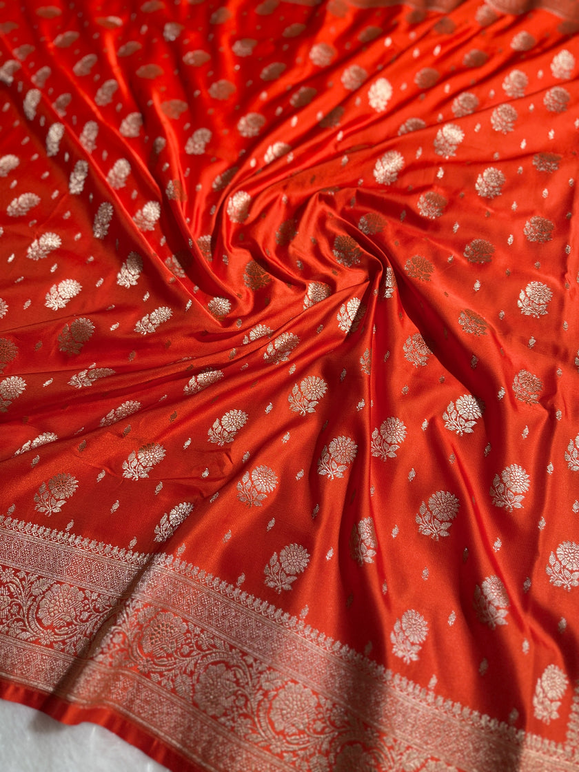 BANARASI MASHRU KATAN SILK SAREE HN519