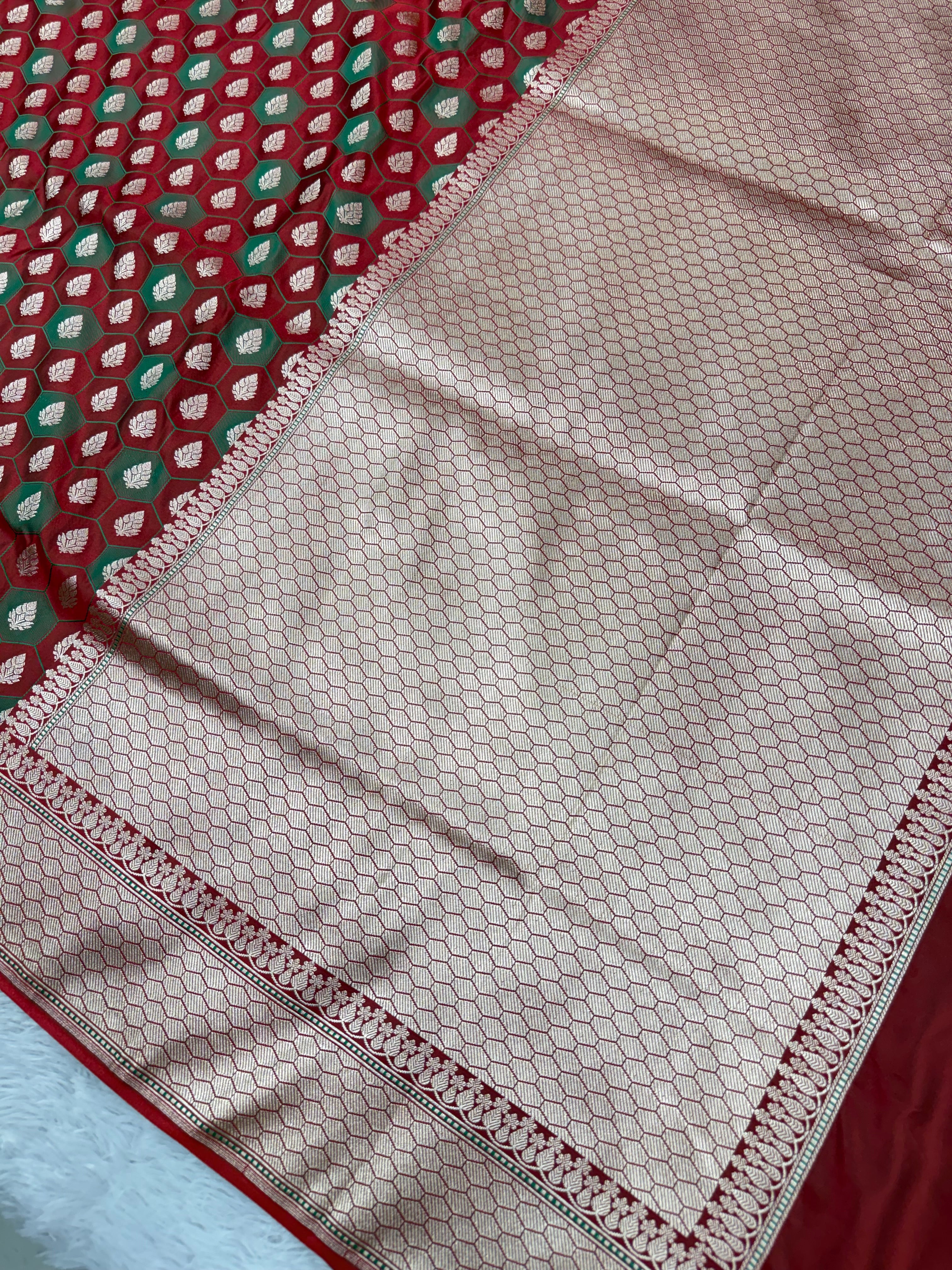 Banarasi mashru katan silk saree tanchui design hn112