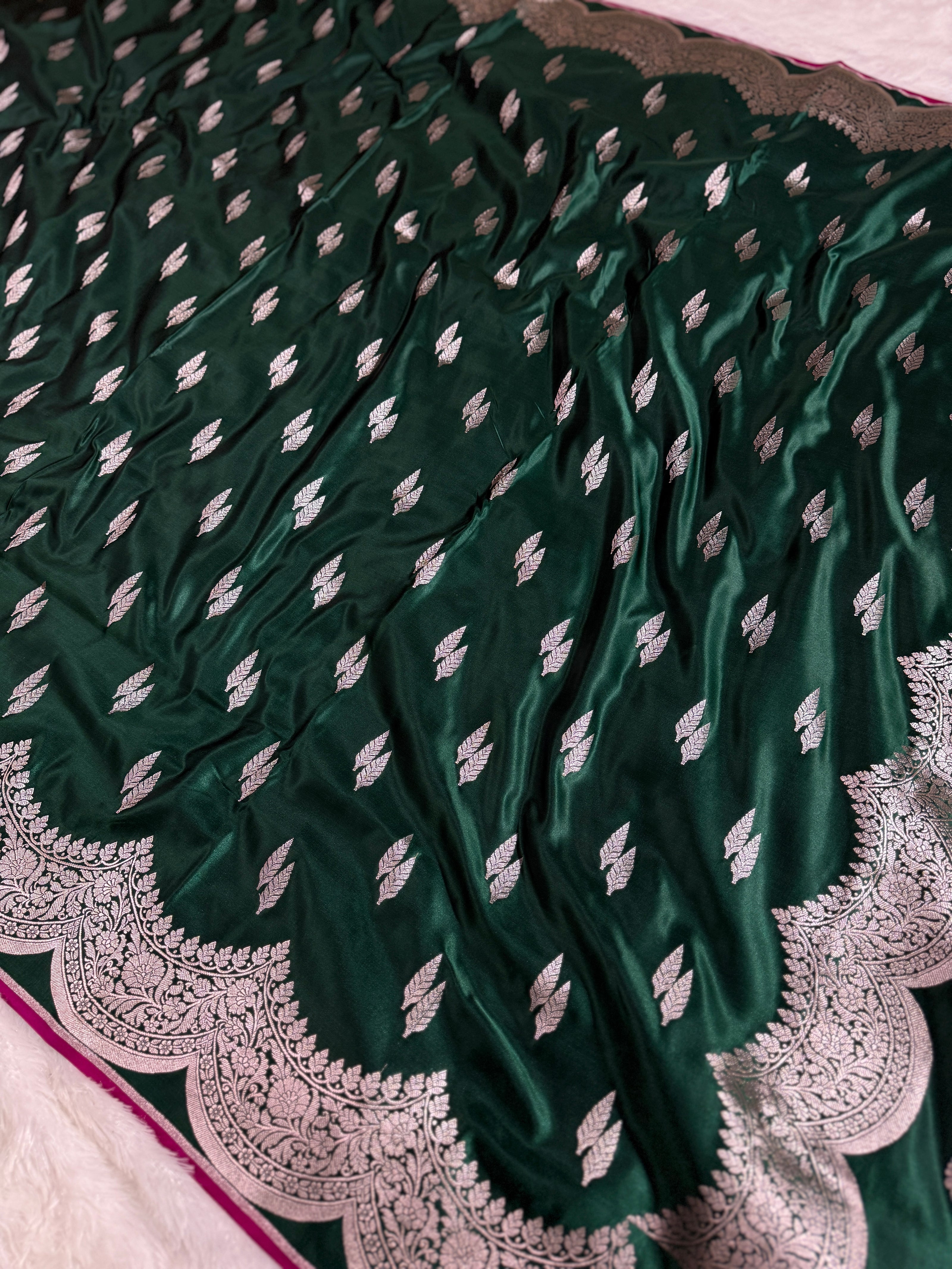 BANARASI MASHRU KATAN SILK SAREE HN530