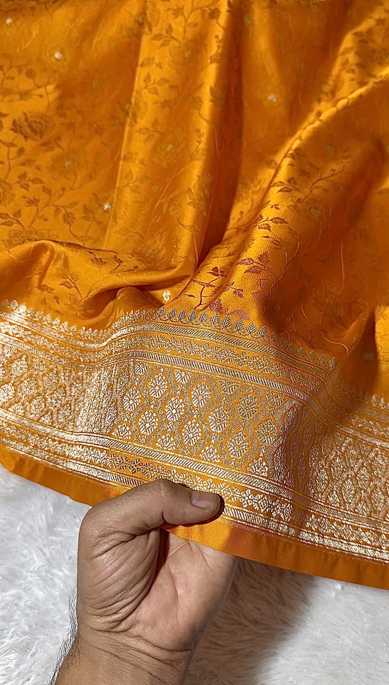 Banarasi Mashru Katan Silk Saree Tanchui Design HN300