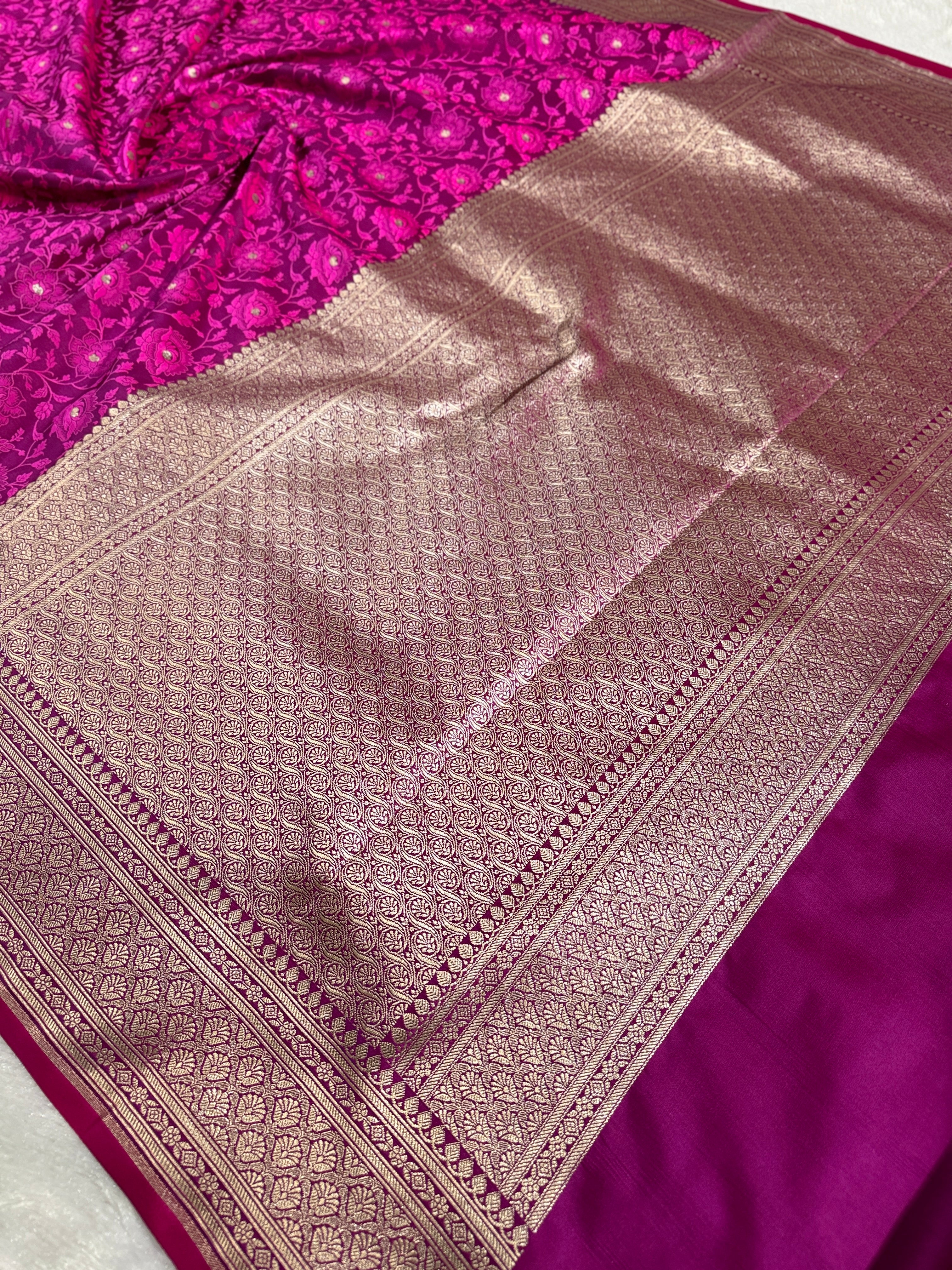 BANARASI MASHRU KATAN SILK SAREE HN531