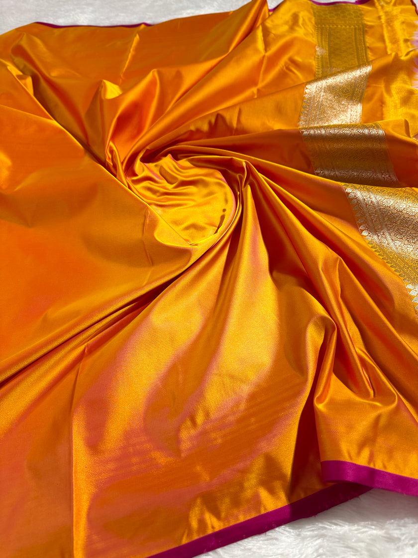BANARASI MASHRU KATAN SILK SAREE HN531