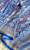 BANARASI MASHRU KATAN SILK SAREE MENAKARI WORK HN500