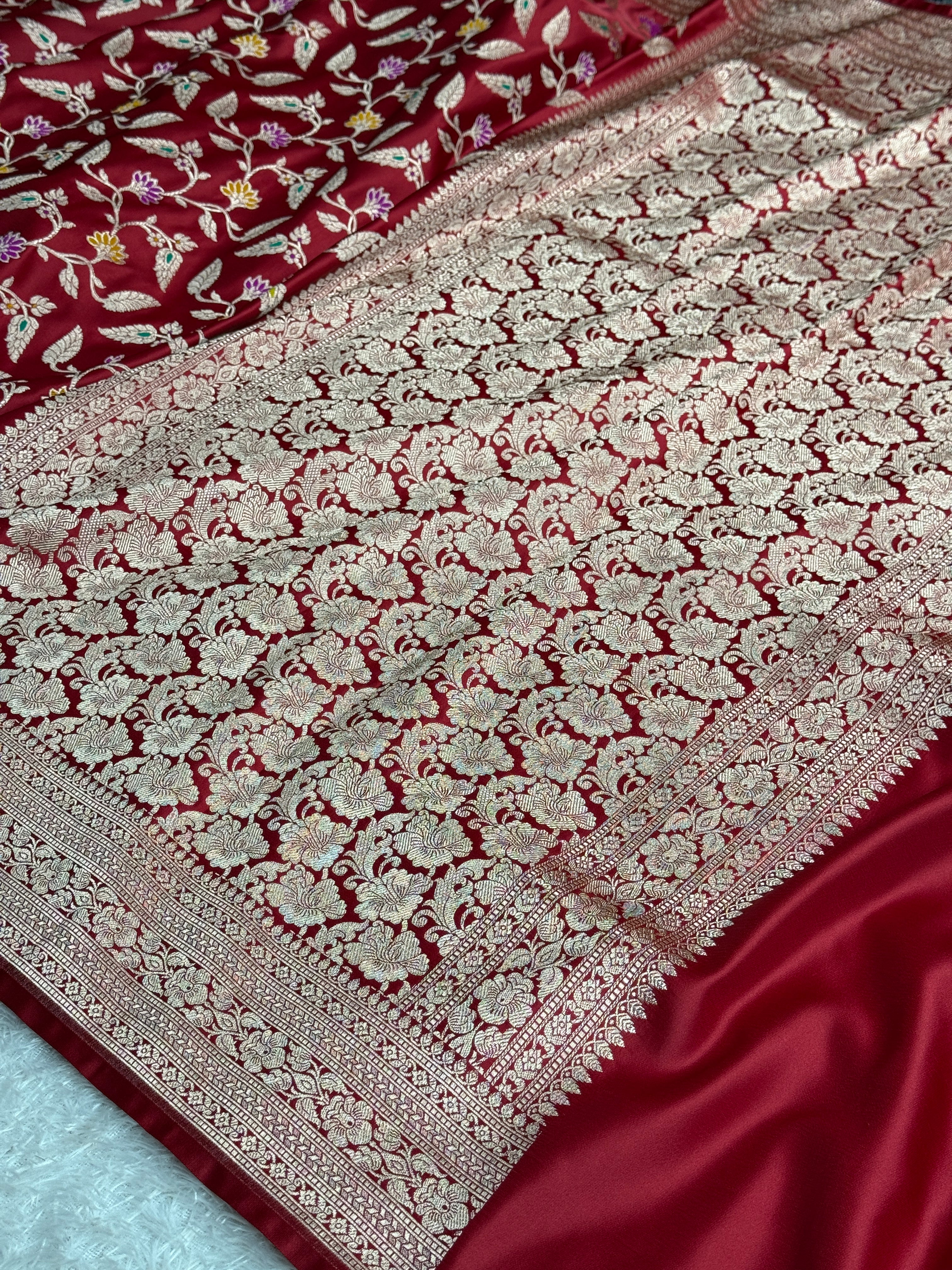 BANARASI MASHRU KATAN SILK SAREE MK055