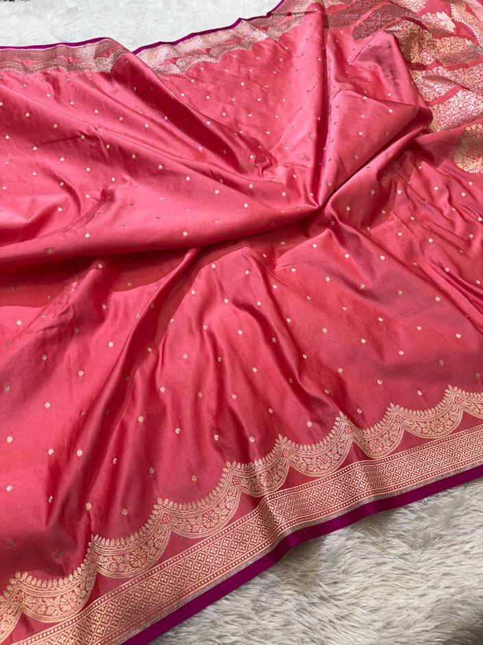 Banarasi Mashru Katan Silk Saree hn141