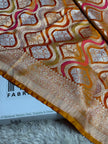 BANARASI MASHRU KATAN SILK SAREE MENAKARI WORK HN500