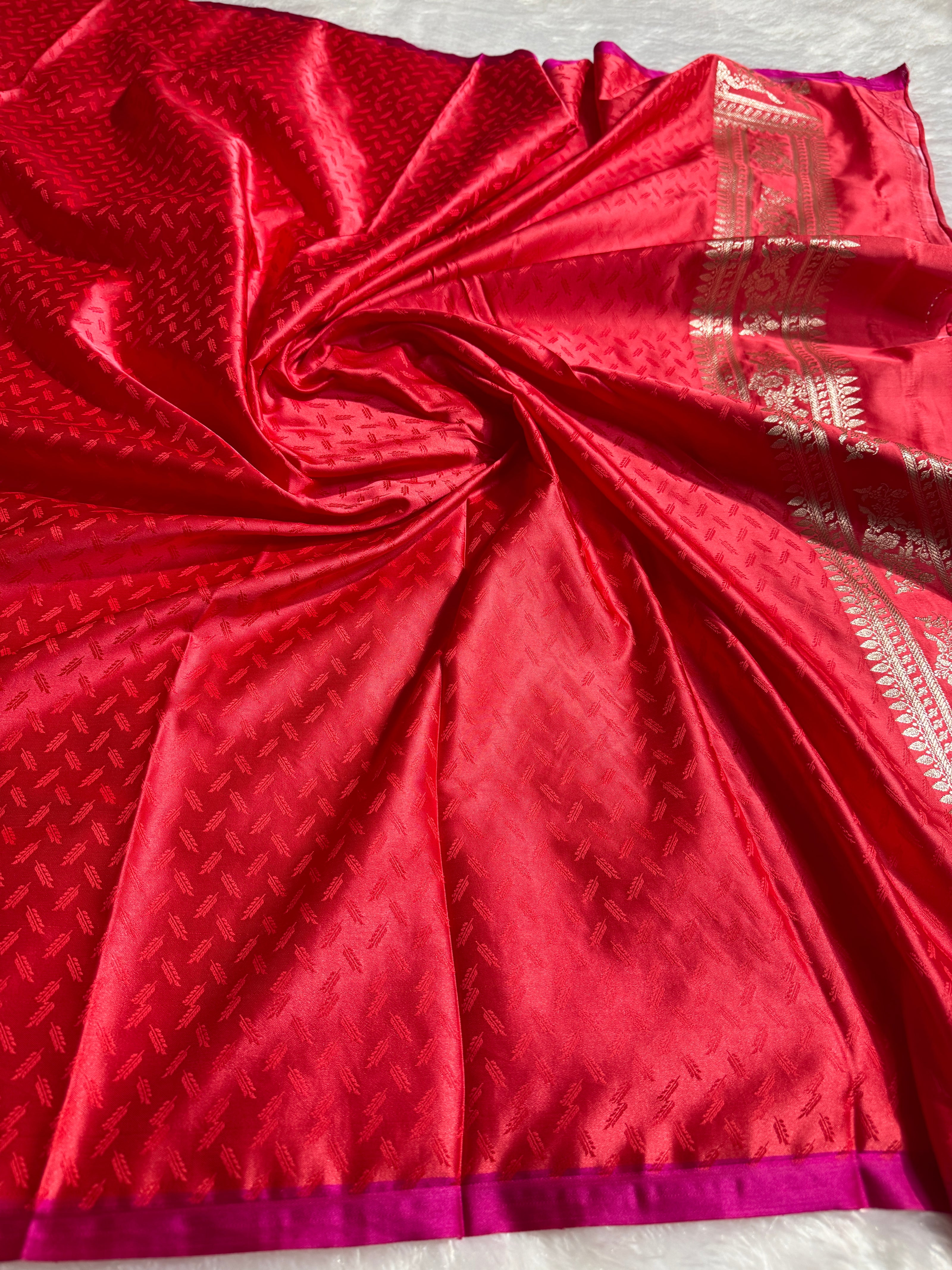 BANARASI MASHRU KATAN SILK SAREE HN529