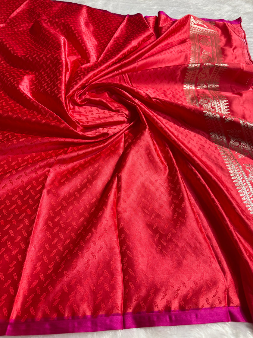 BANARASI MASHRU KATAN SILK SAREE HN529