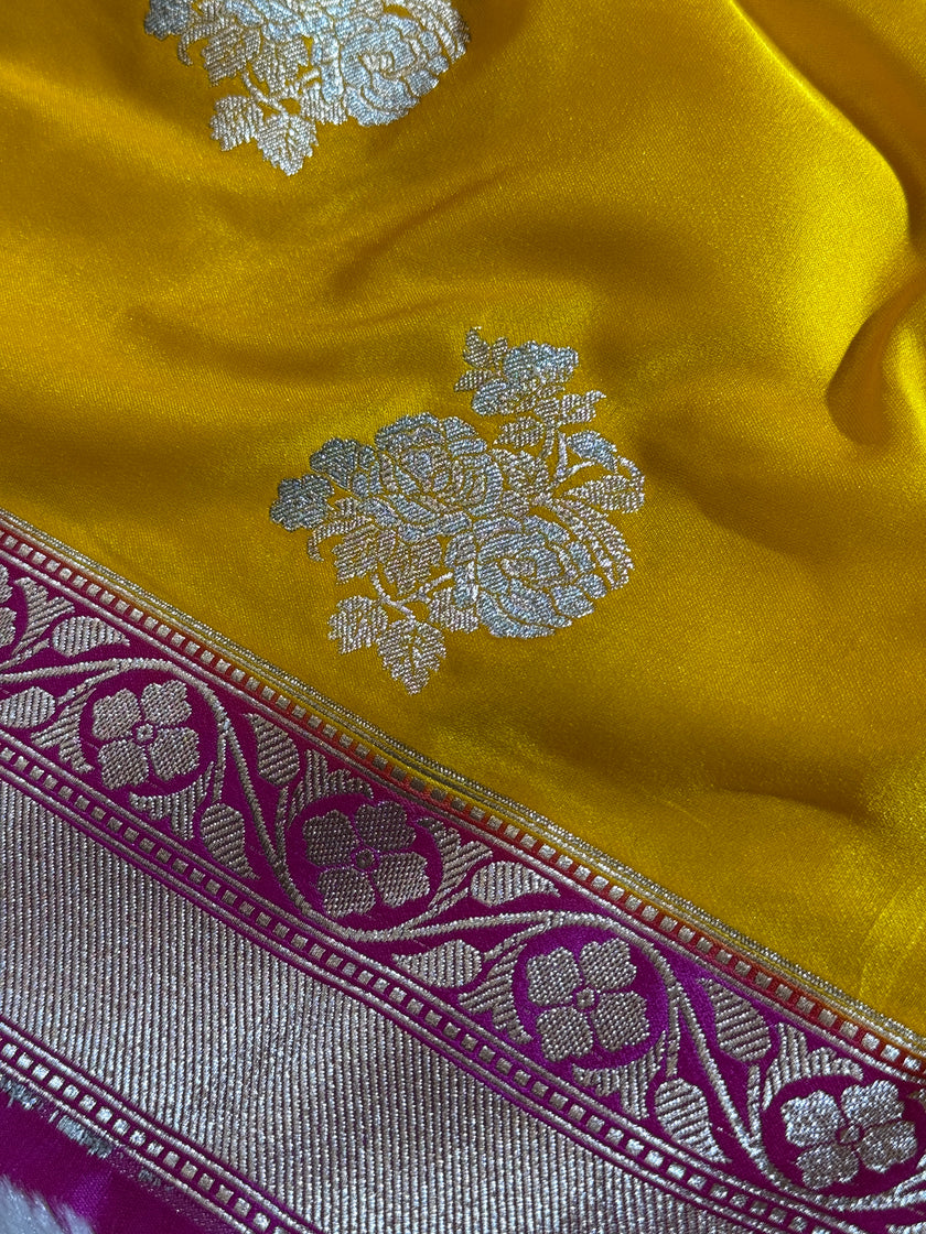 BANARASI MASHRU KATAN SILK SAREE HN103