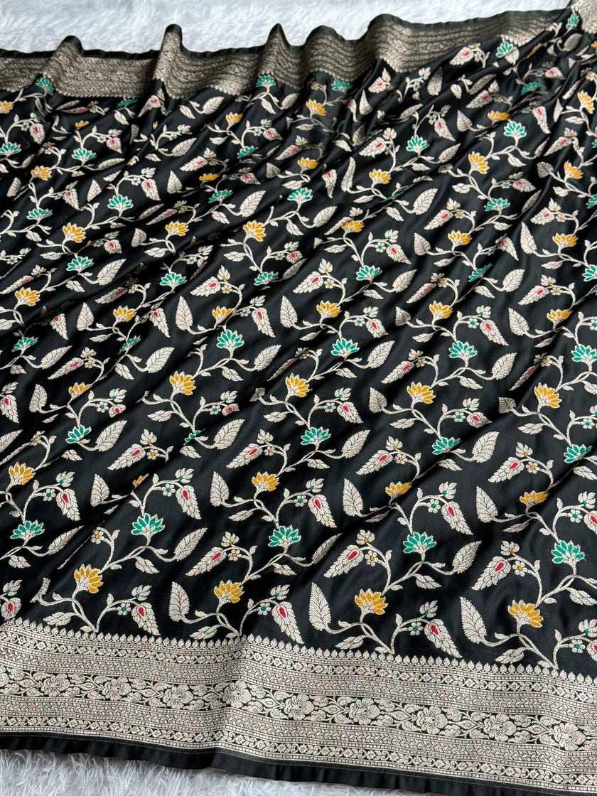 BANARASI MASHRU KATAN SILK SAREE MK055