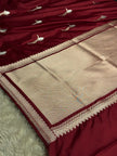 BANARASI MASHRU KATAN SILK SAREE HN710