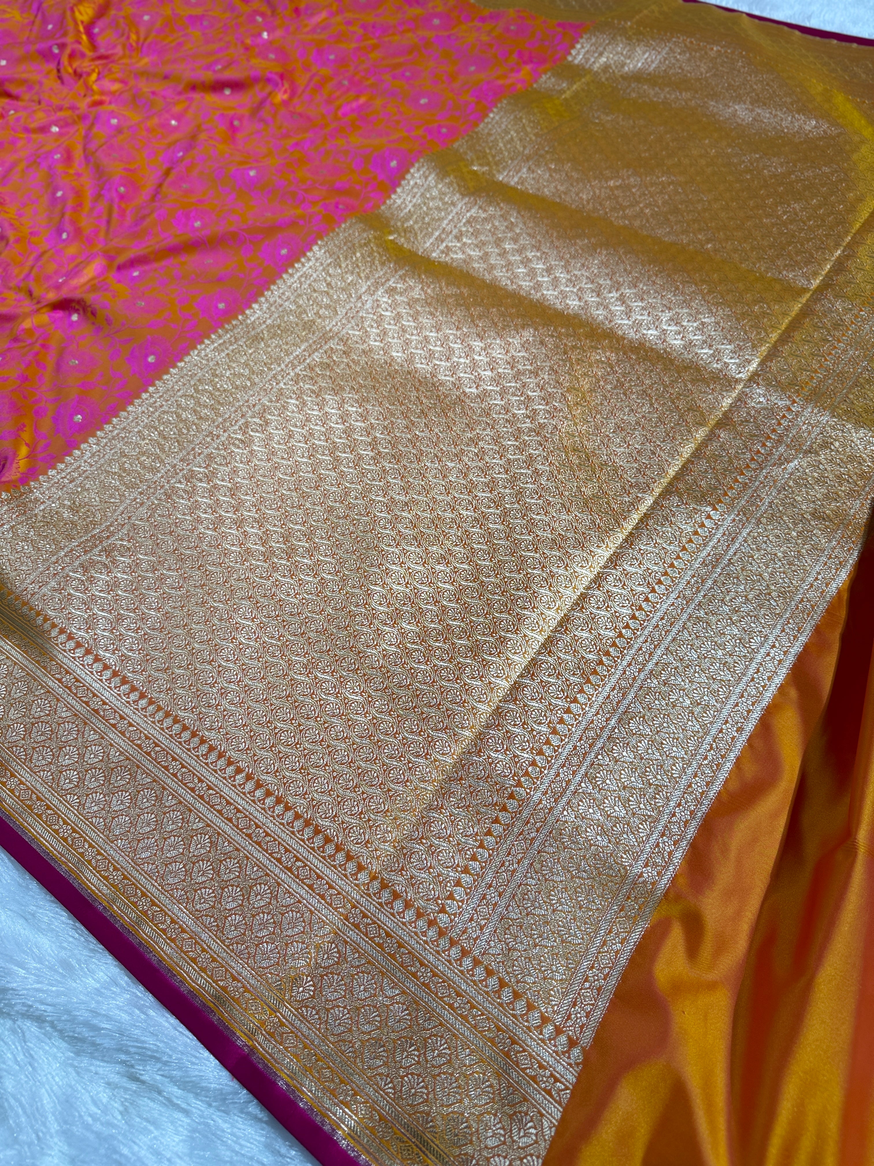 BANARASI MASHRU KATAN SILK SAREE HN531