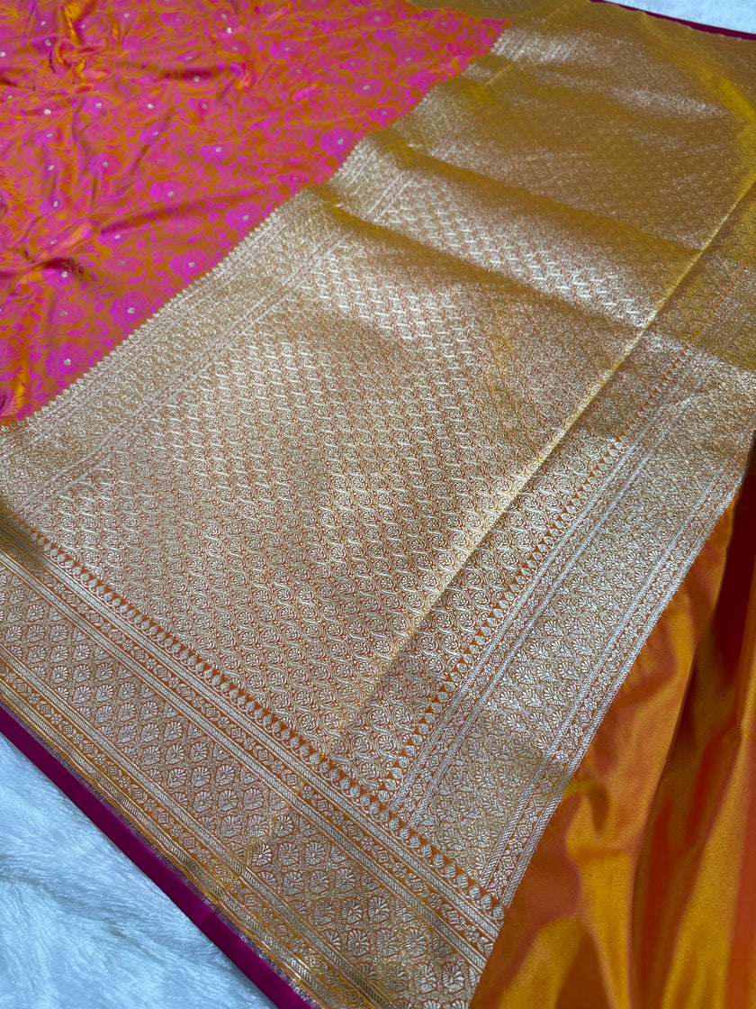 BANARASI MASHRU KATAN SILK SAREE HN531
