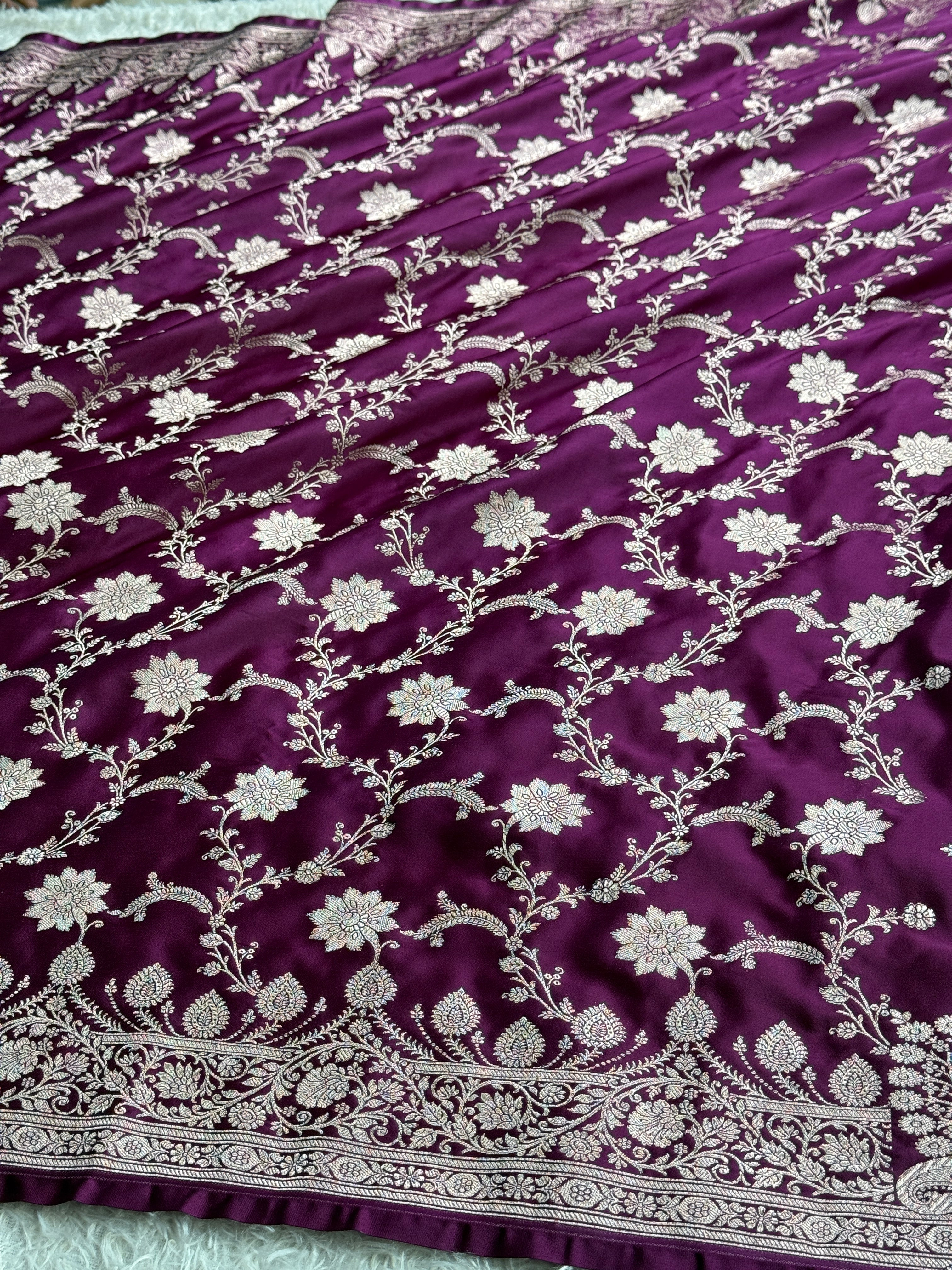 BANARASI MASHRU KATAN SILK SAREE MK062
