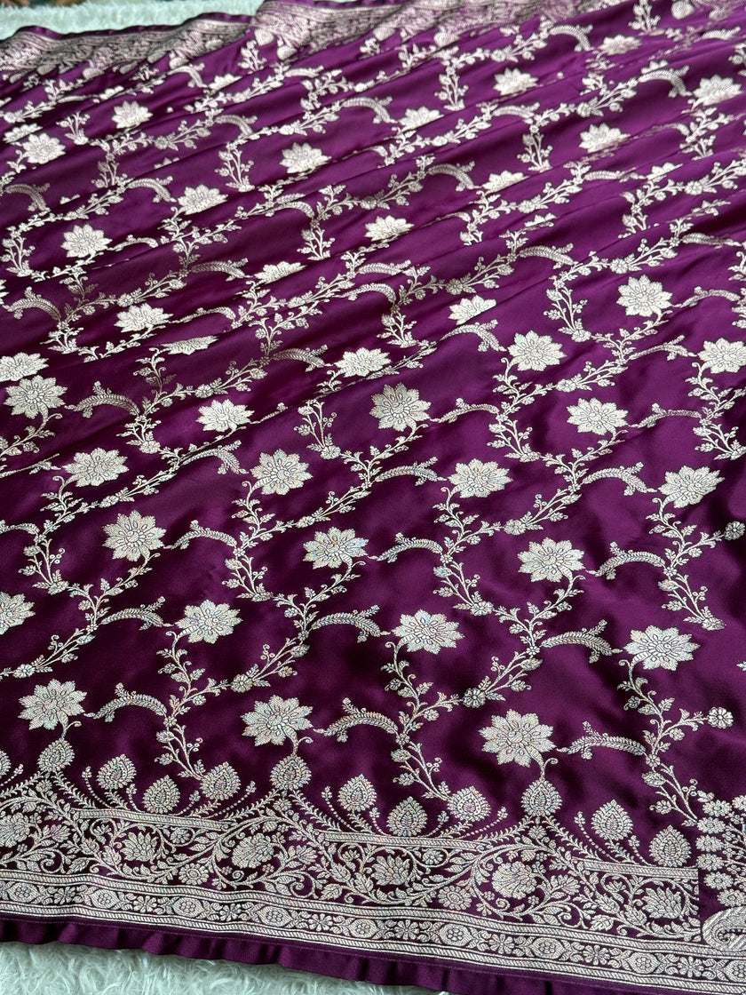 BANARASI MASHRU KATAN SILK SAREE MK062