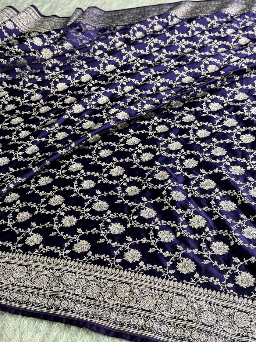 BANARASI MASHRU KATAN SILK SAREE MK066