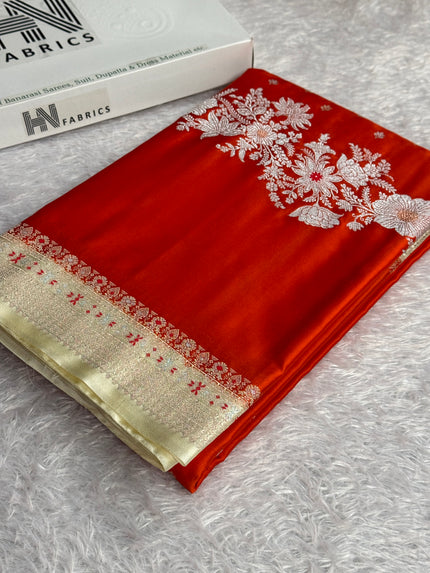 BANARASI MASHRU KATAN SILK SAREE MK045