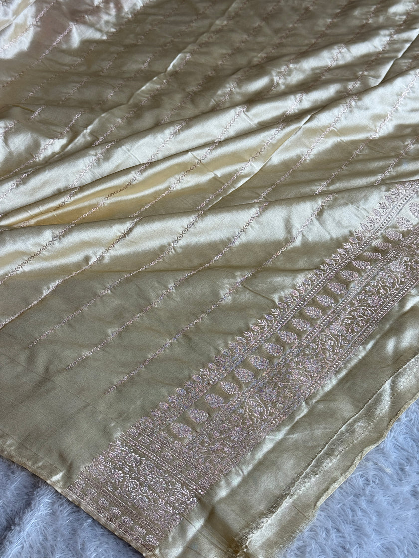 BANARASI MASHRU KATAN SILK SAREE MK032