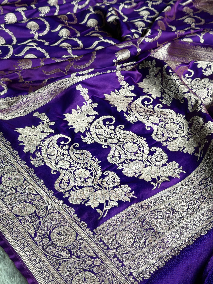 BANARASI MASHRU KATAN SILK SAREE HN571