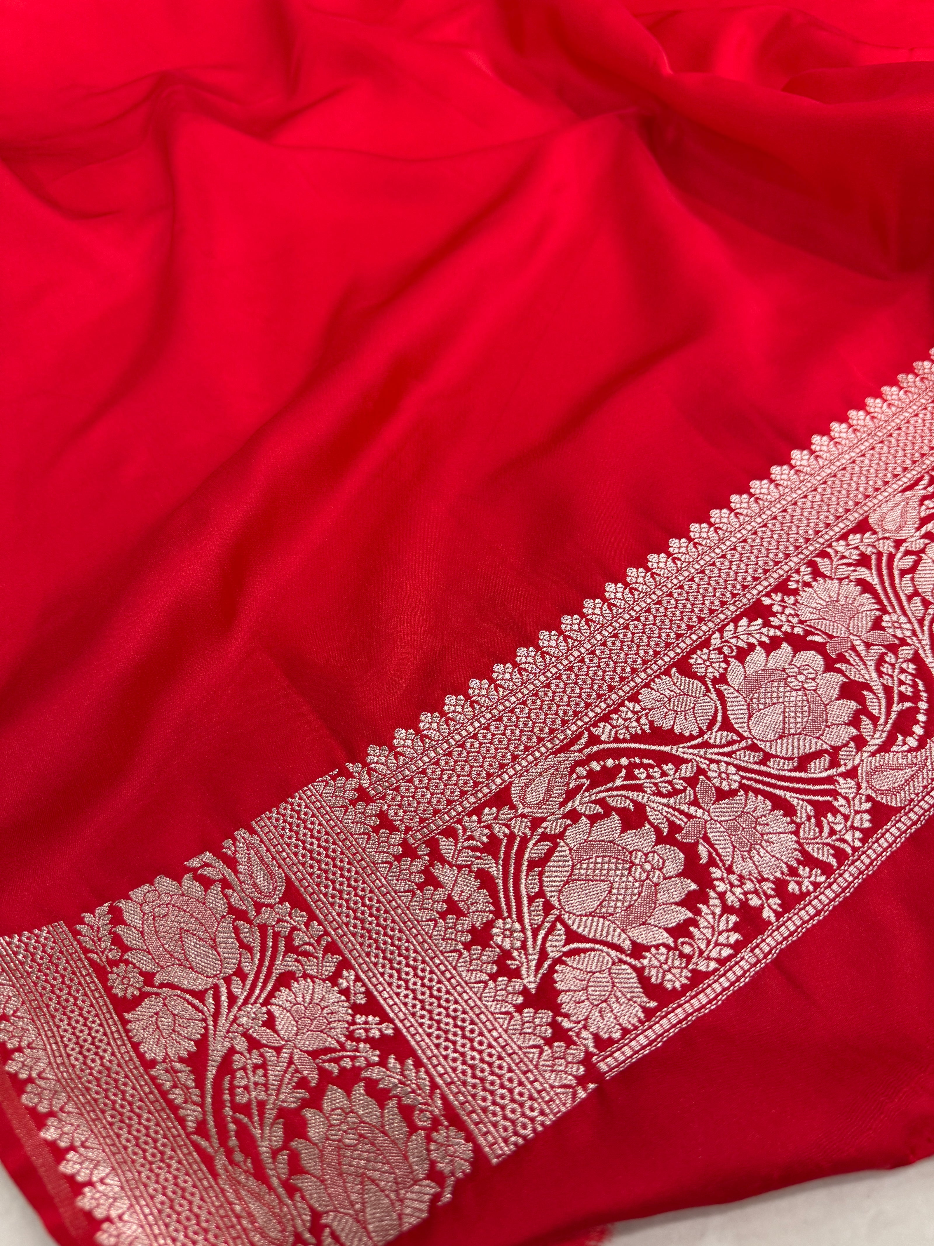 Banarasi Mashru Katan Silk Saree Menakari Work hn140
