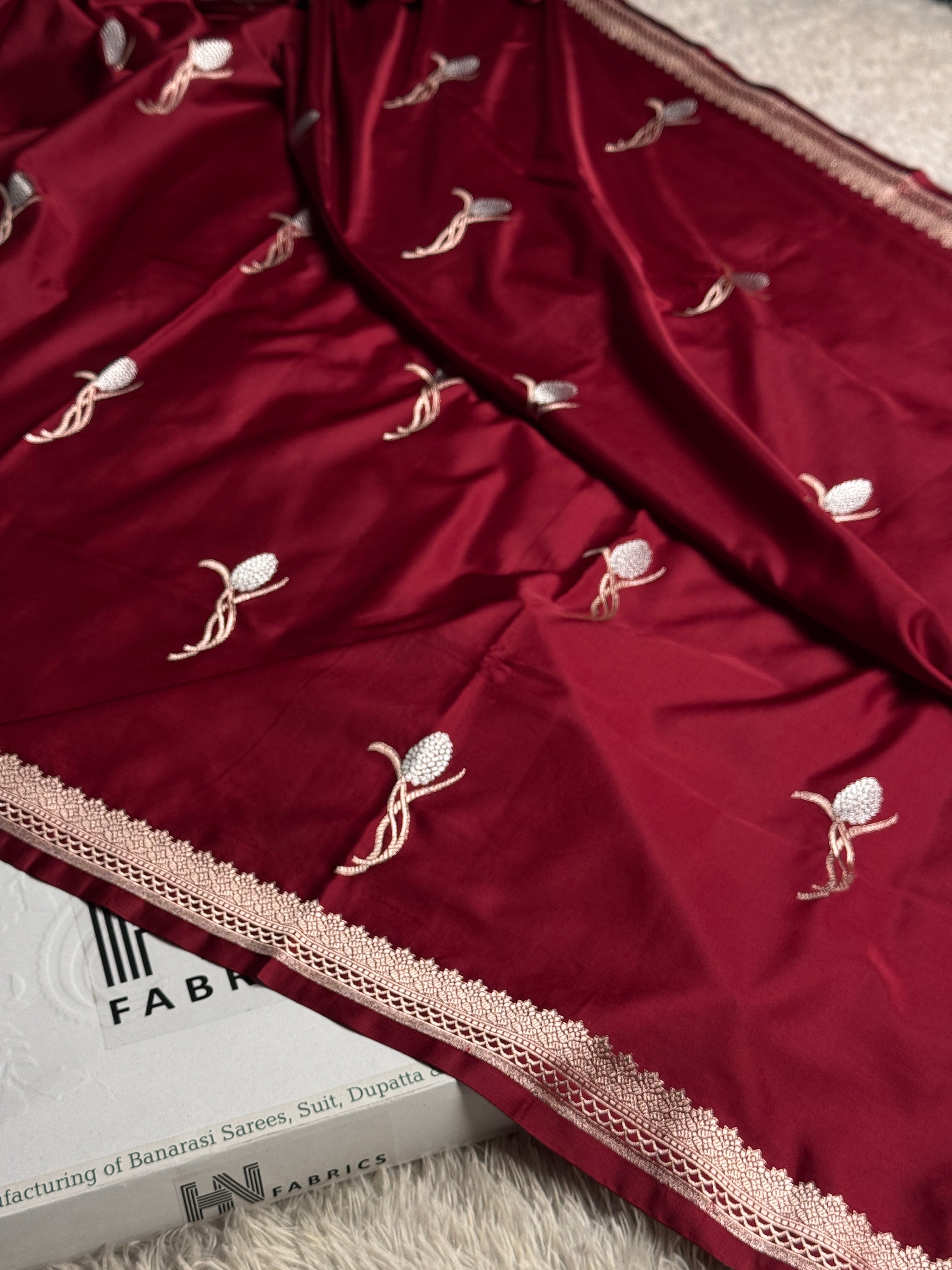 BANARASI MASHRU KATAN SILK SAREE HN710