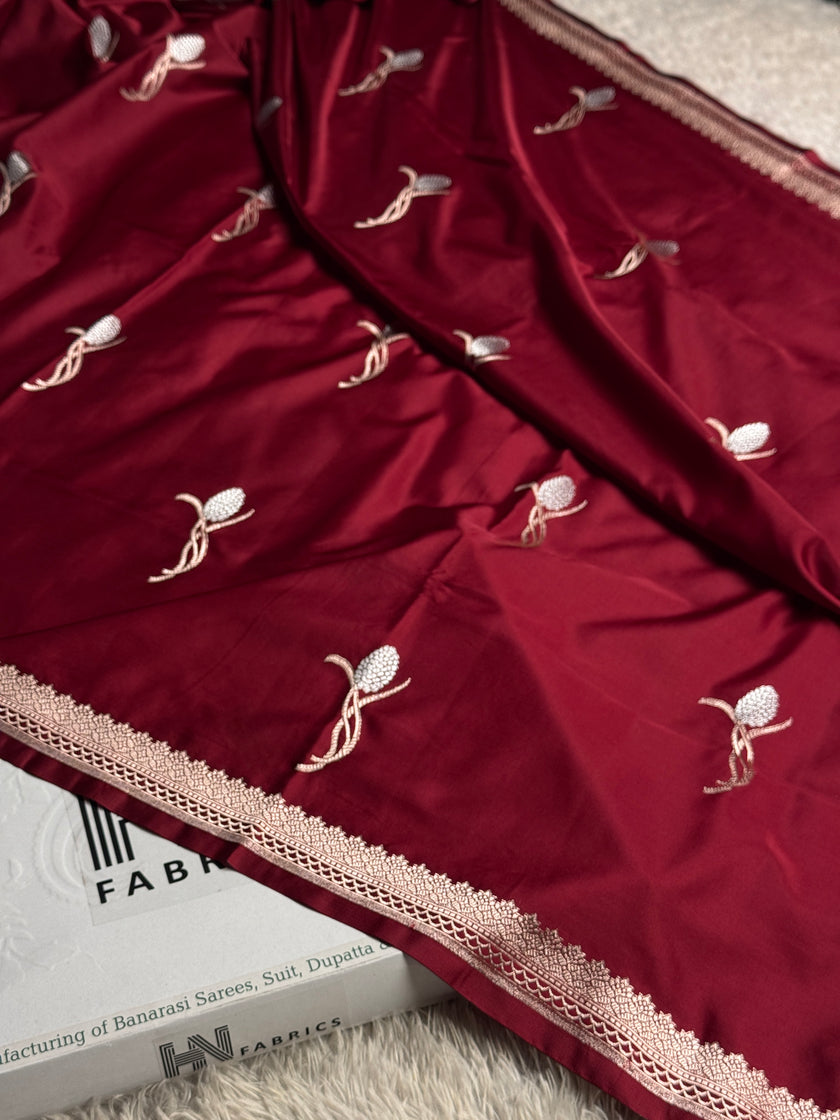 BANARASI MASHRU KATAN SILK SAREE HN710