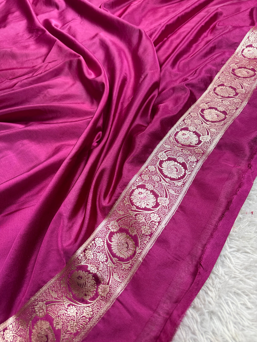 BANARASI MASHRU KATAN SILK SAREE HN651