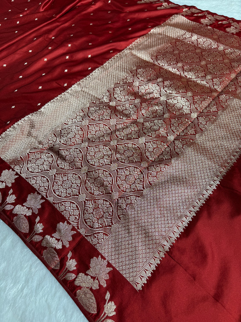 BANARASI MASHRU KATAN SILK SAREE HN520