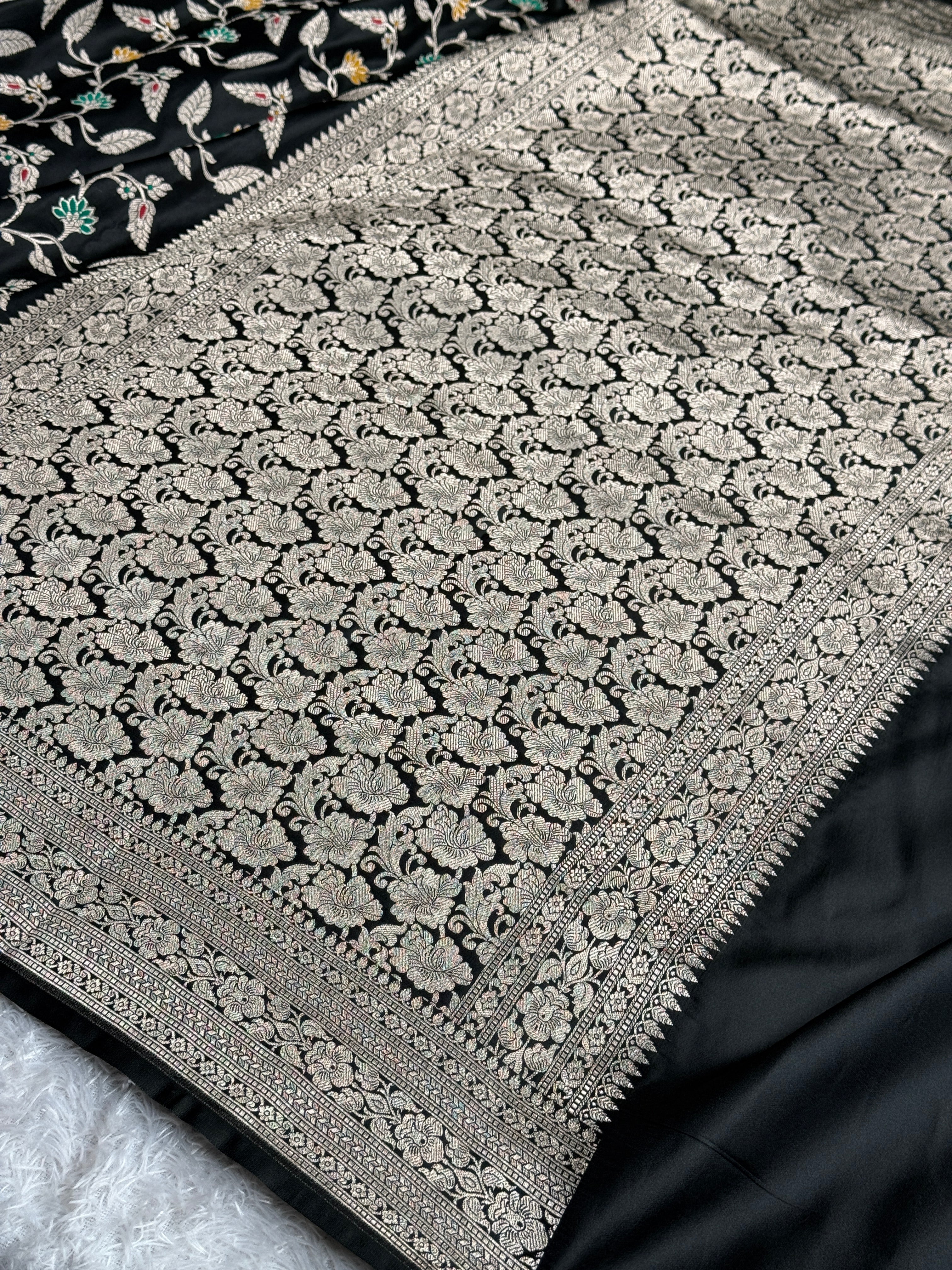 BANARASI MASHRU KATAN SILK SAREE MK055
