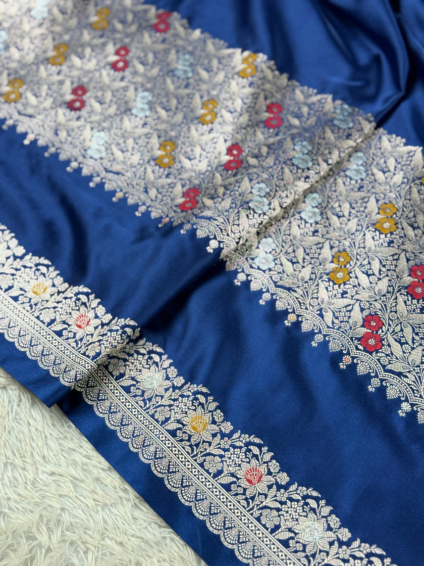 BANARASI MASHRU KATAN SILK SAREE MK013