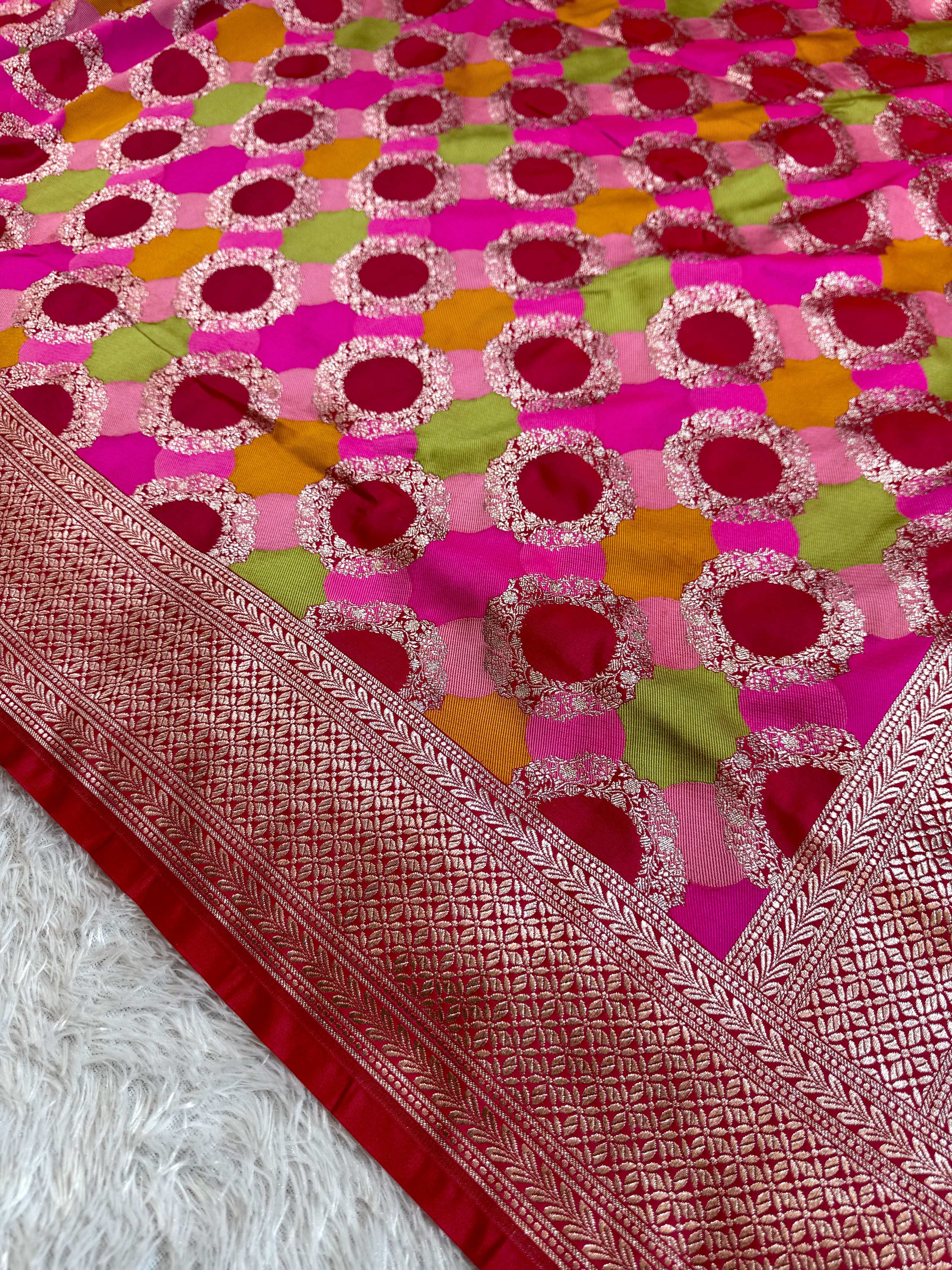 BANARASI MASHRU KATAN SILK SAREE HN516