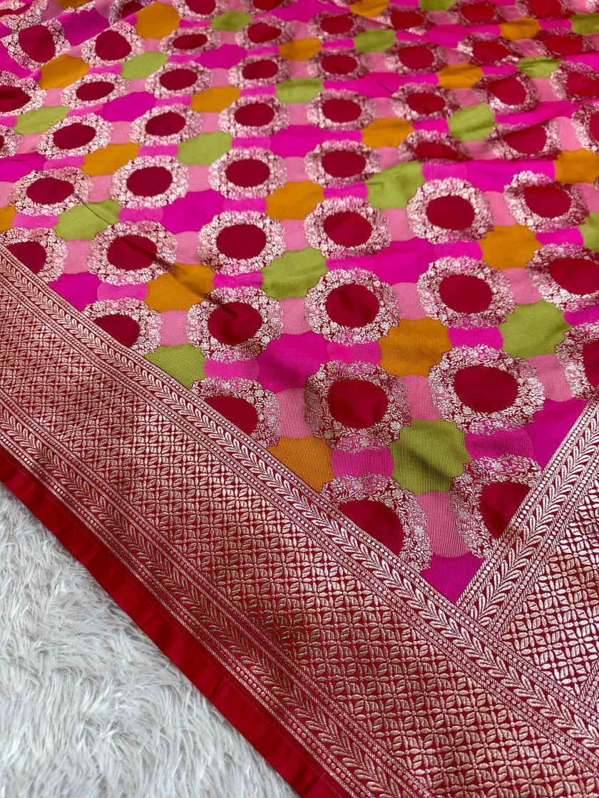 BANARASI MASHRU KATAN SILK SAREE HN516