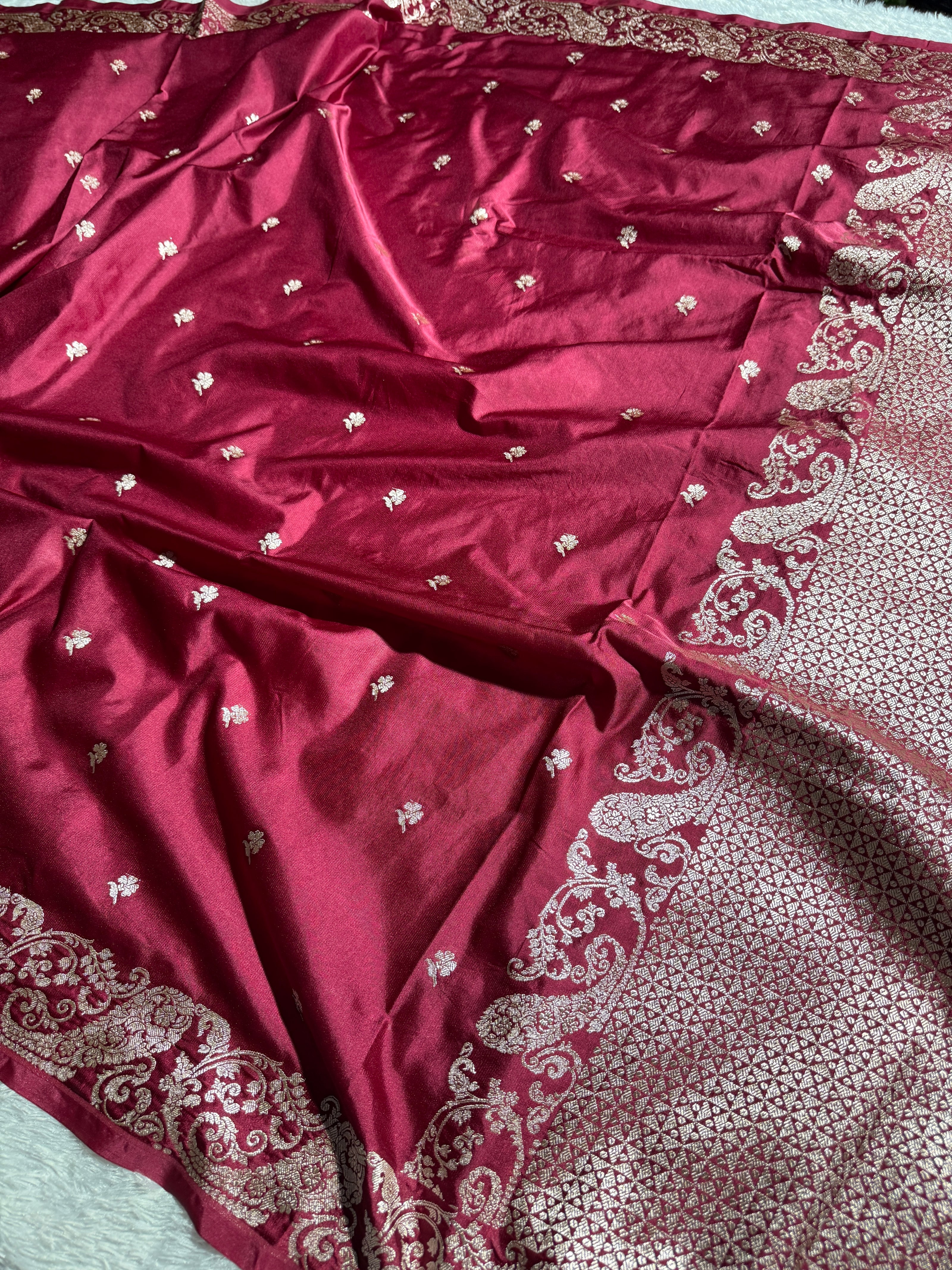 BANARASI MASHRU KATAN SILK SAREE HN123