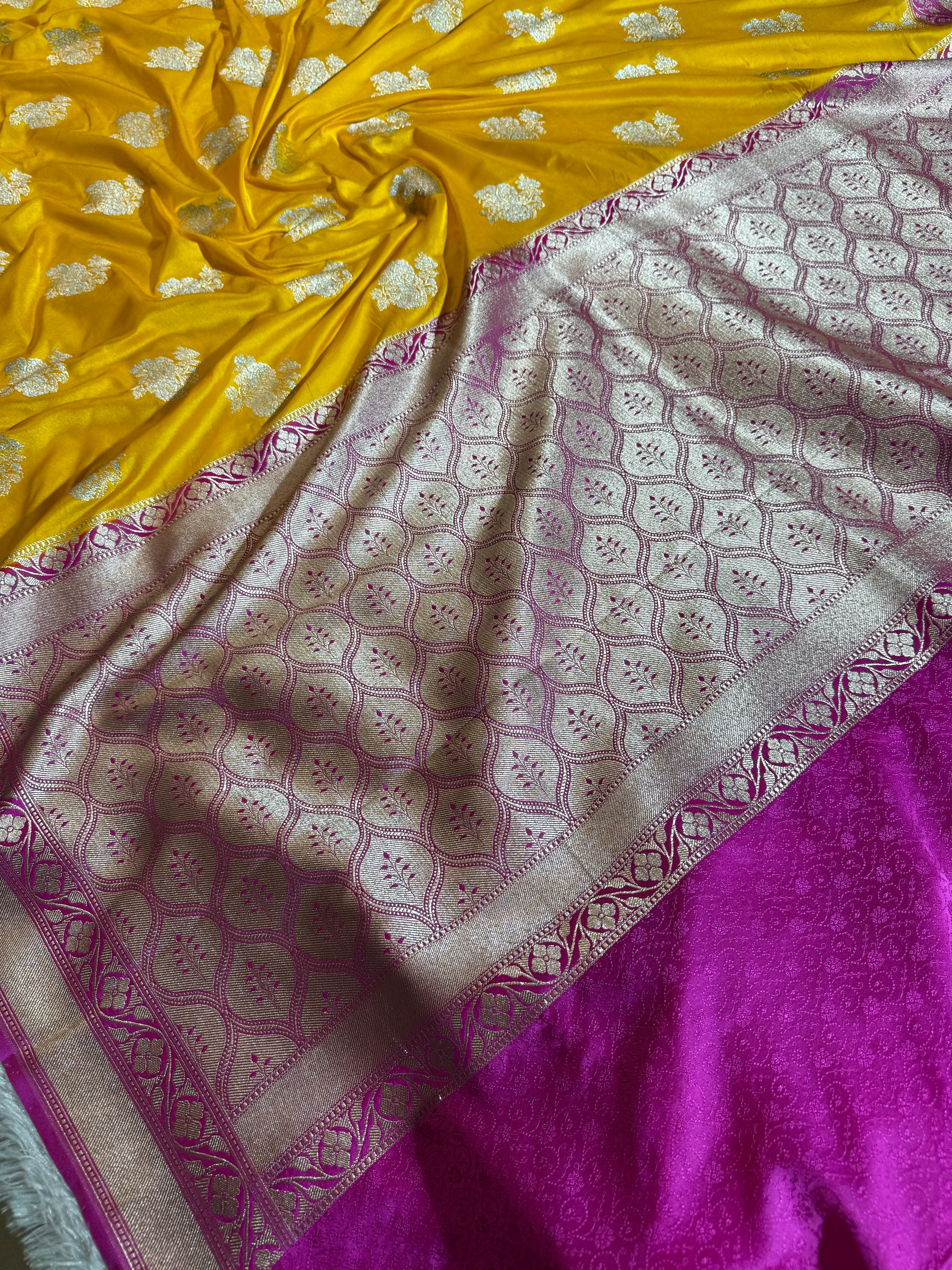 BANARASI MASHRU KATAN SILK SAREE HN103