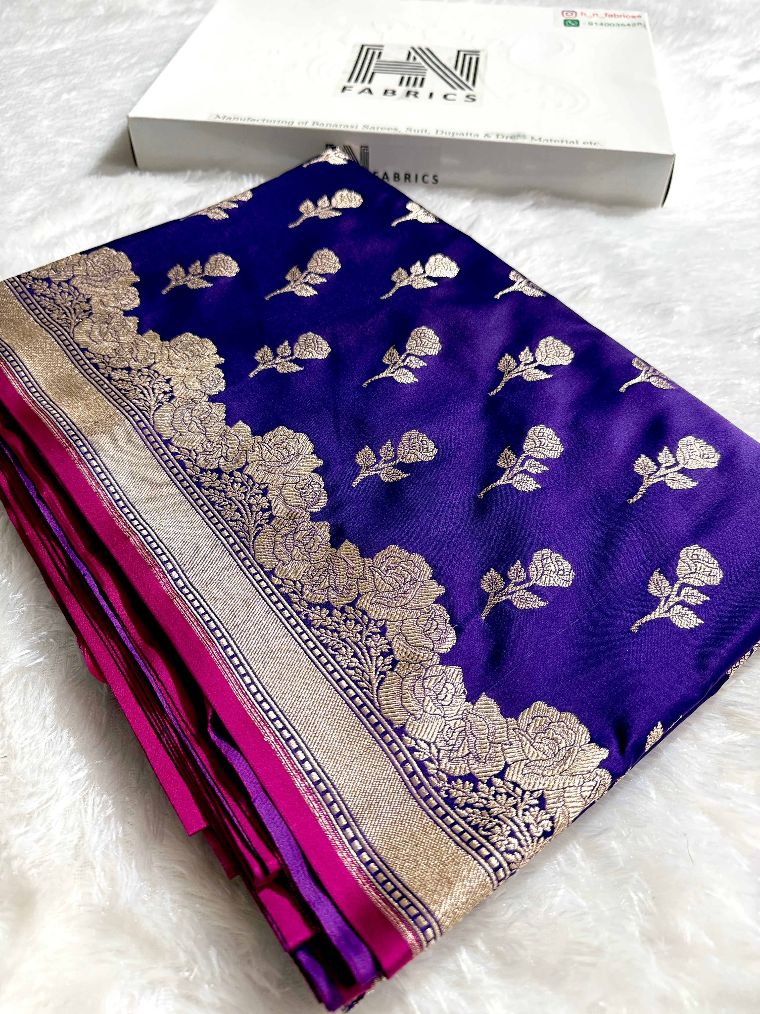 BANARASI MASHRU KATAN SILK SAREE HN528