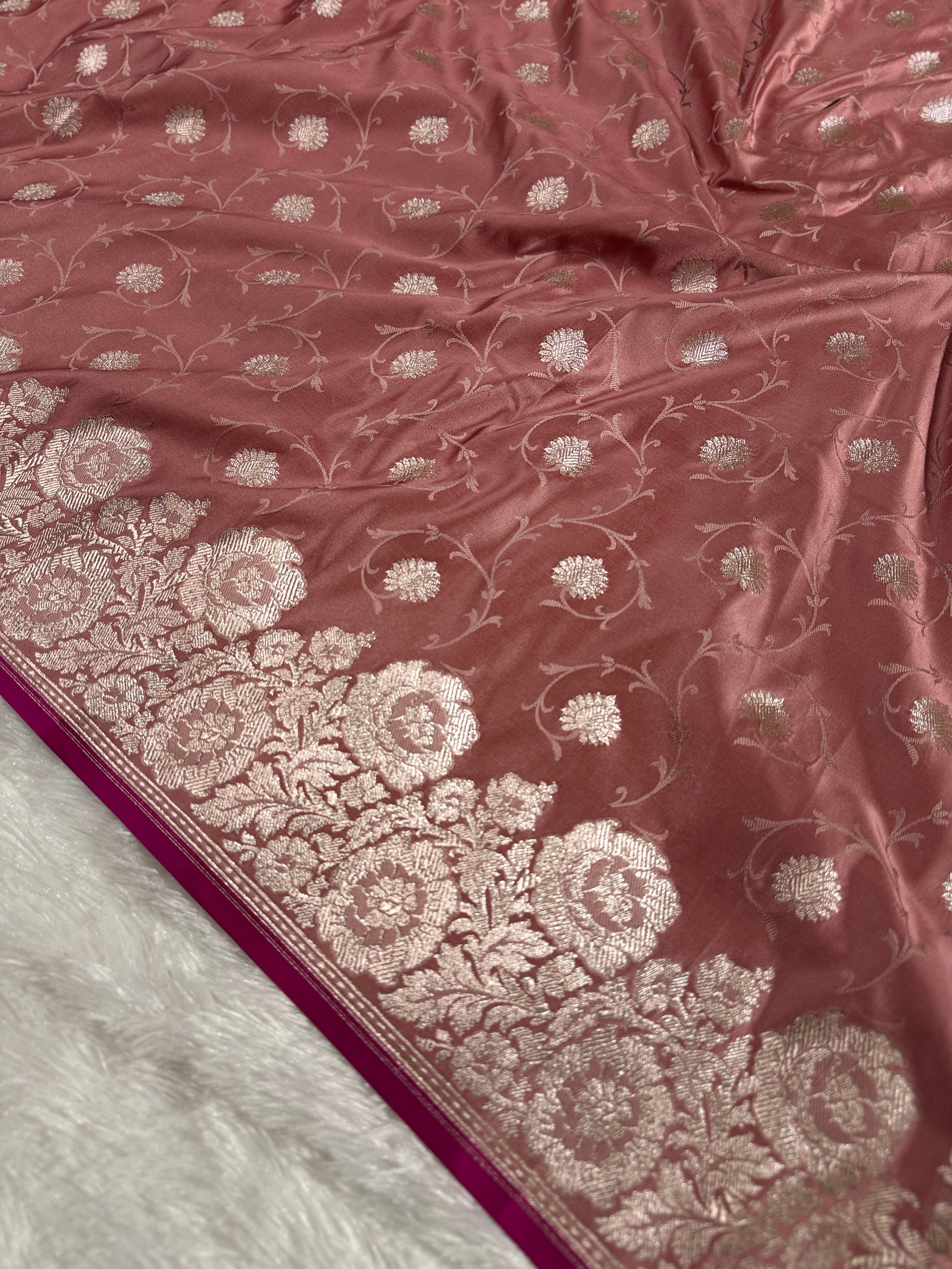 BANARASI MASHRU KATAN SILK SAREE HN533
