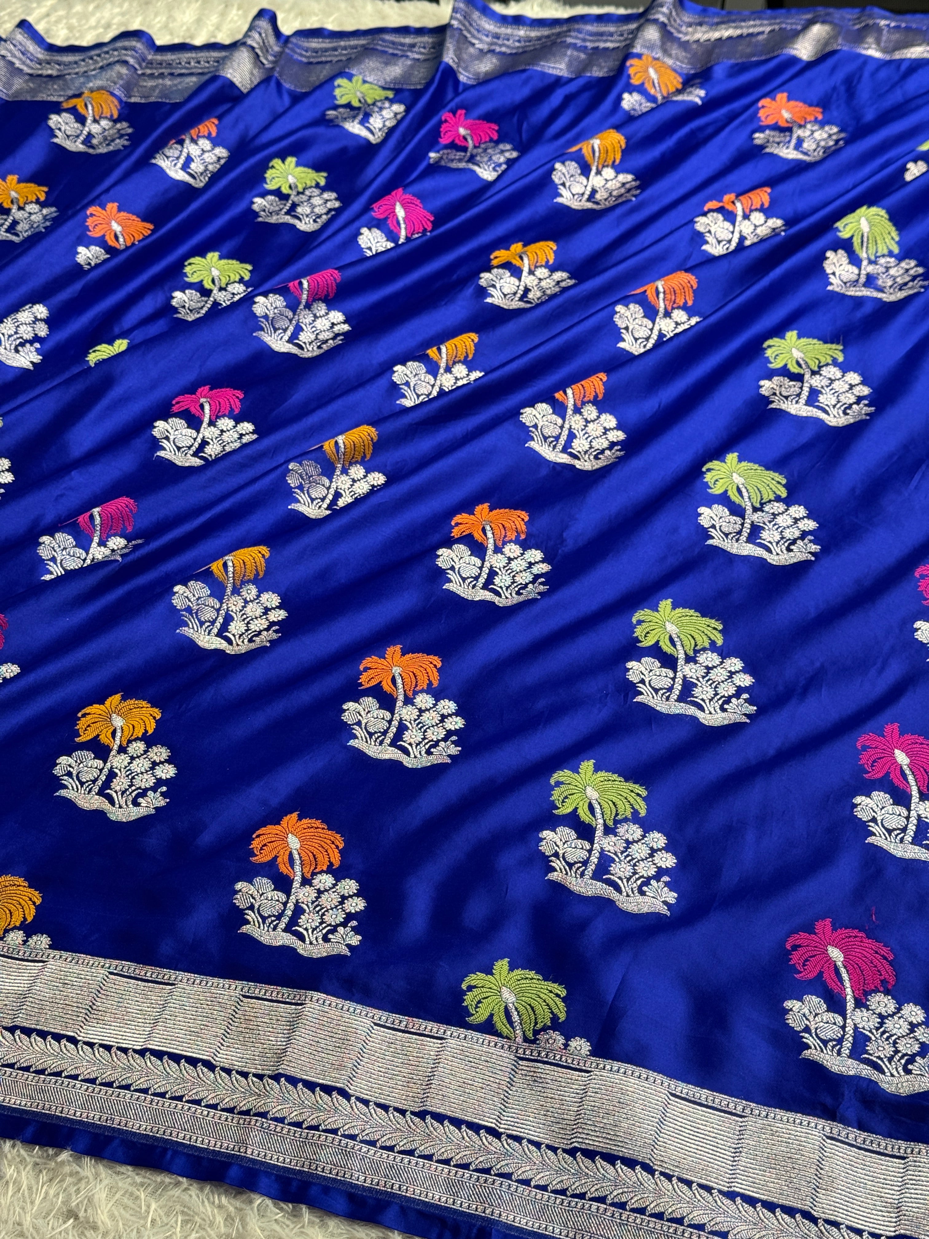 BANARASI MASHRU KATAN SILK SAREE MK050