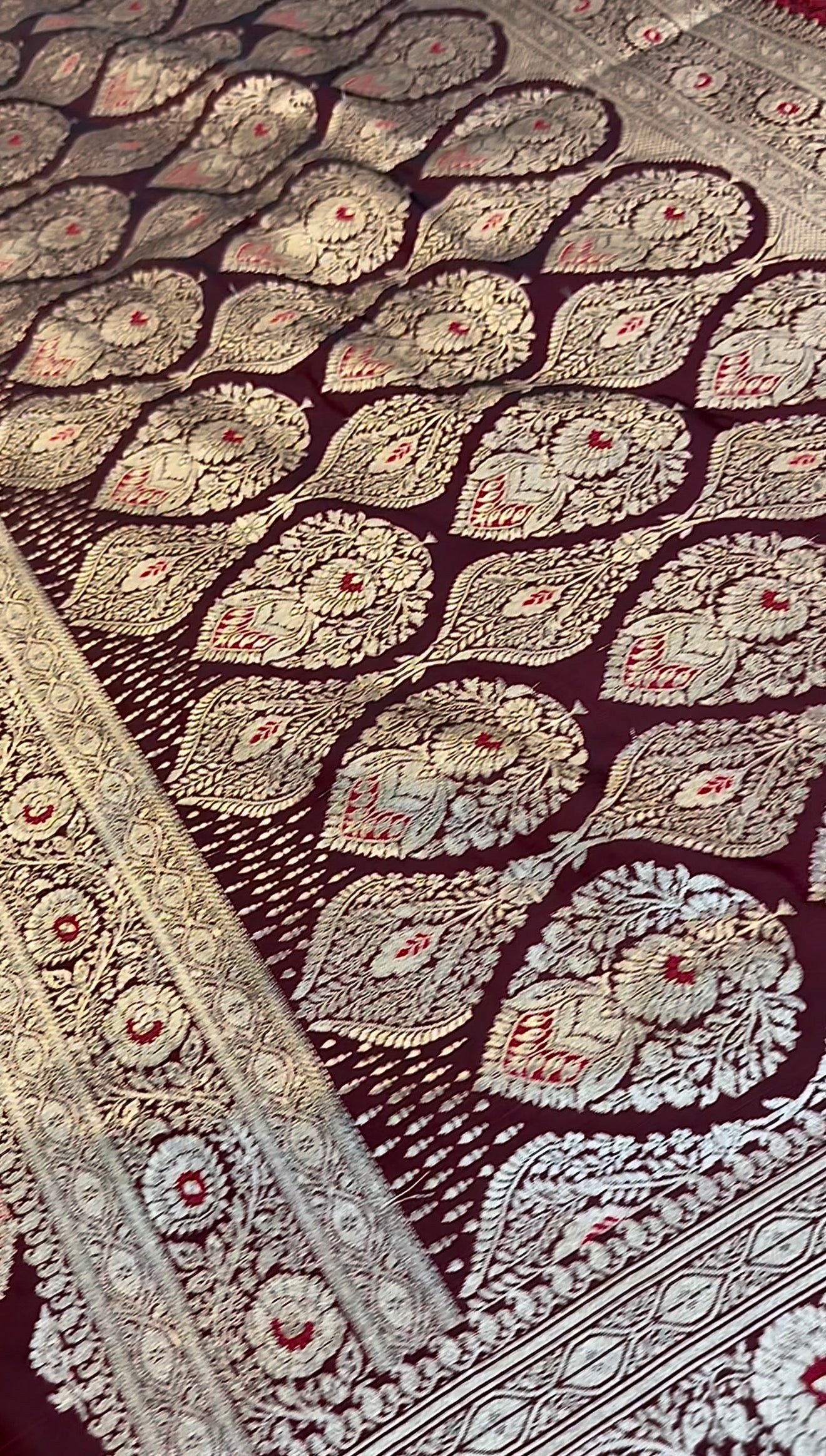 BANARASI MASHRU KATAN SILK SAREE RANGKAT DESIGN HN120