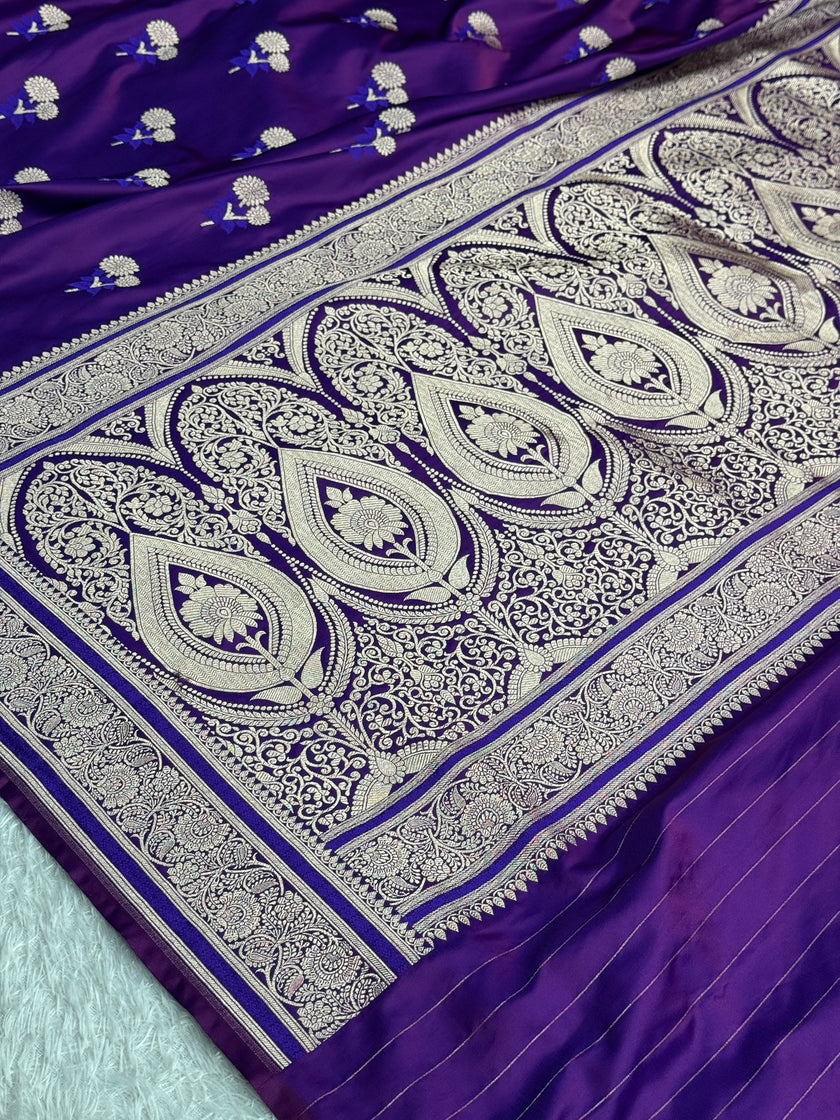 BANARASI MASHRU KATAN SILK SAREE MK55
