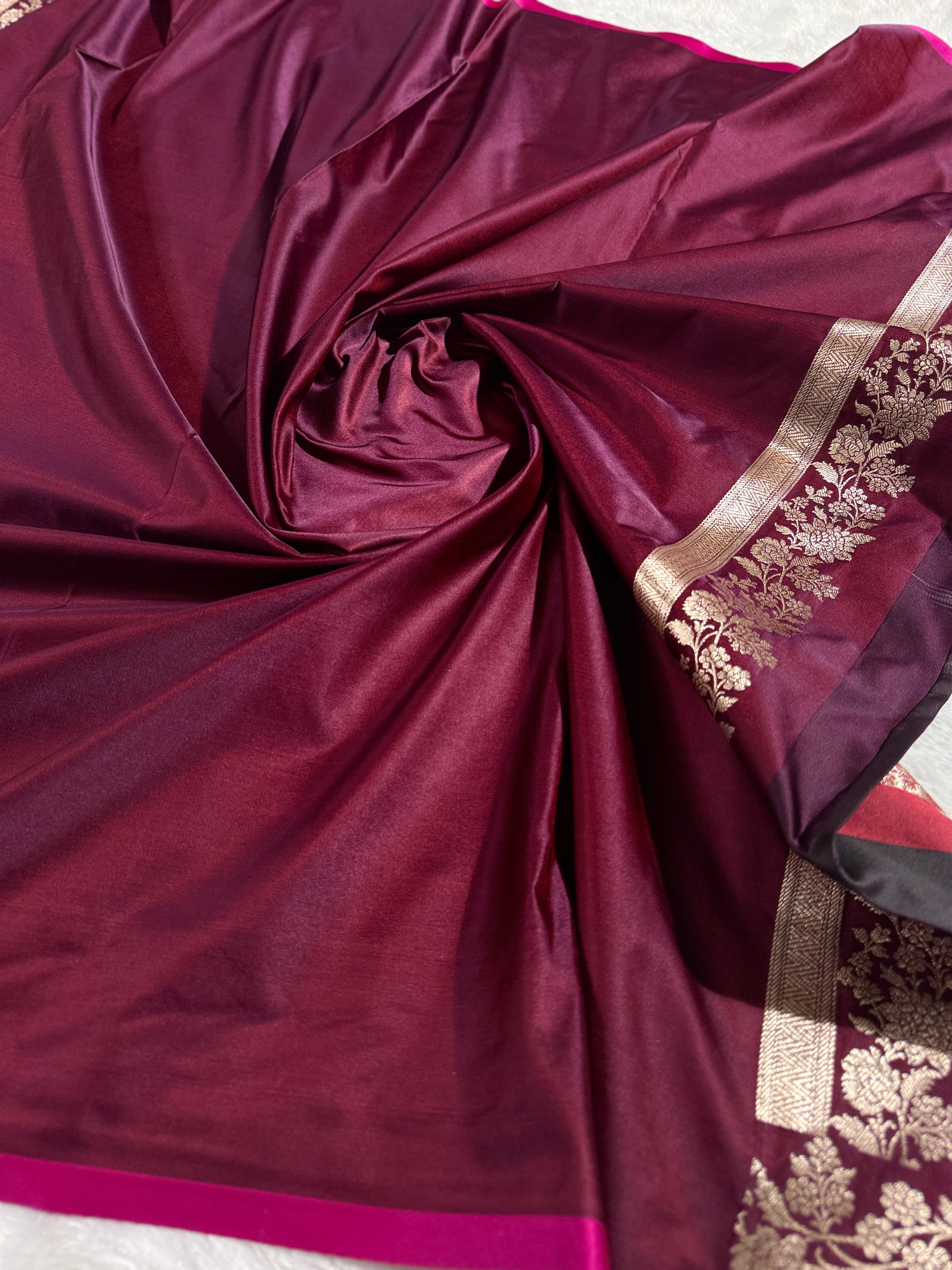 BANARASI MASHRU KATAN SILK SAREE HN532