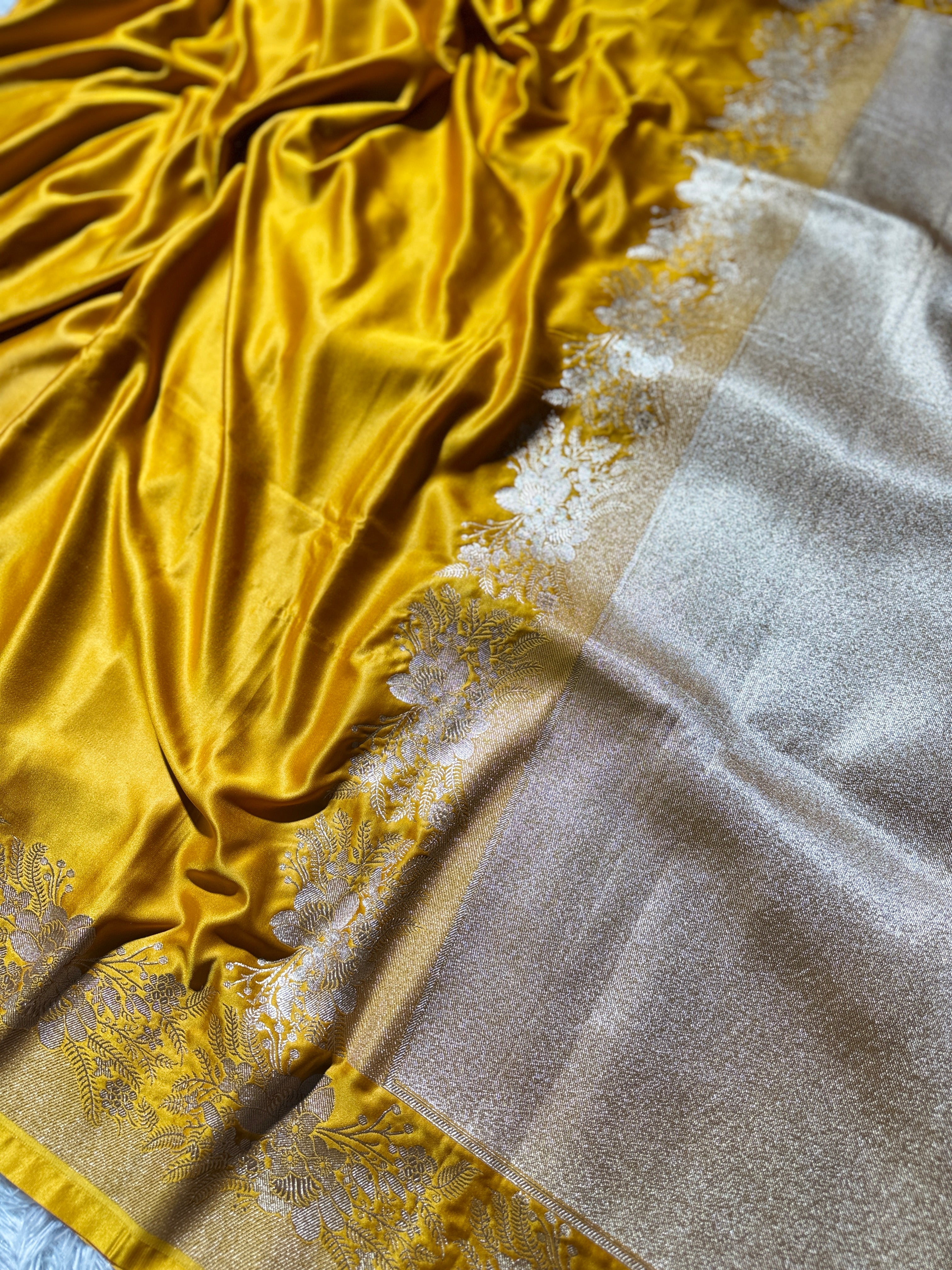 BANARASI MASHRU KATAN SILK SAREE HN133