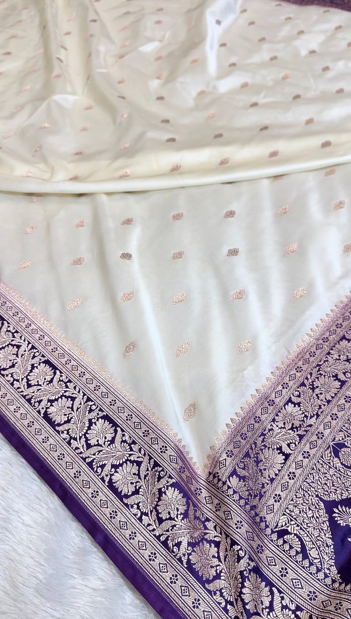 BANARASI MASHRU KATAN SILK SAREE HN450