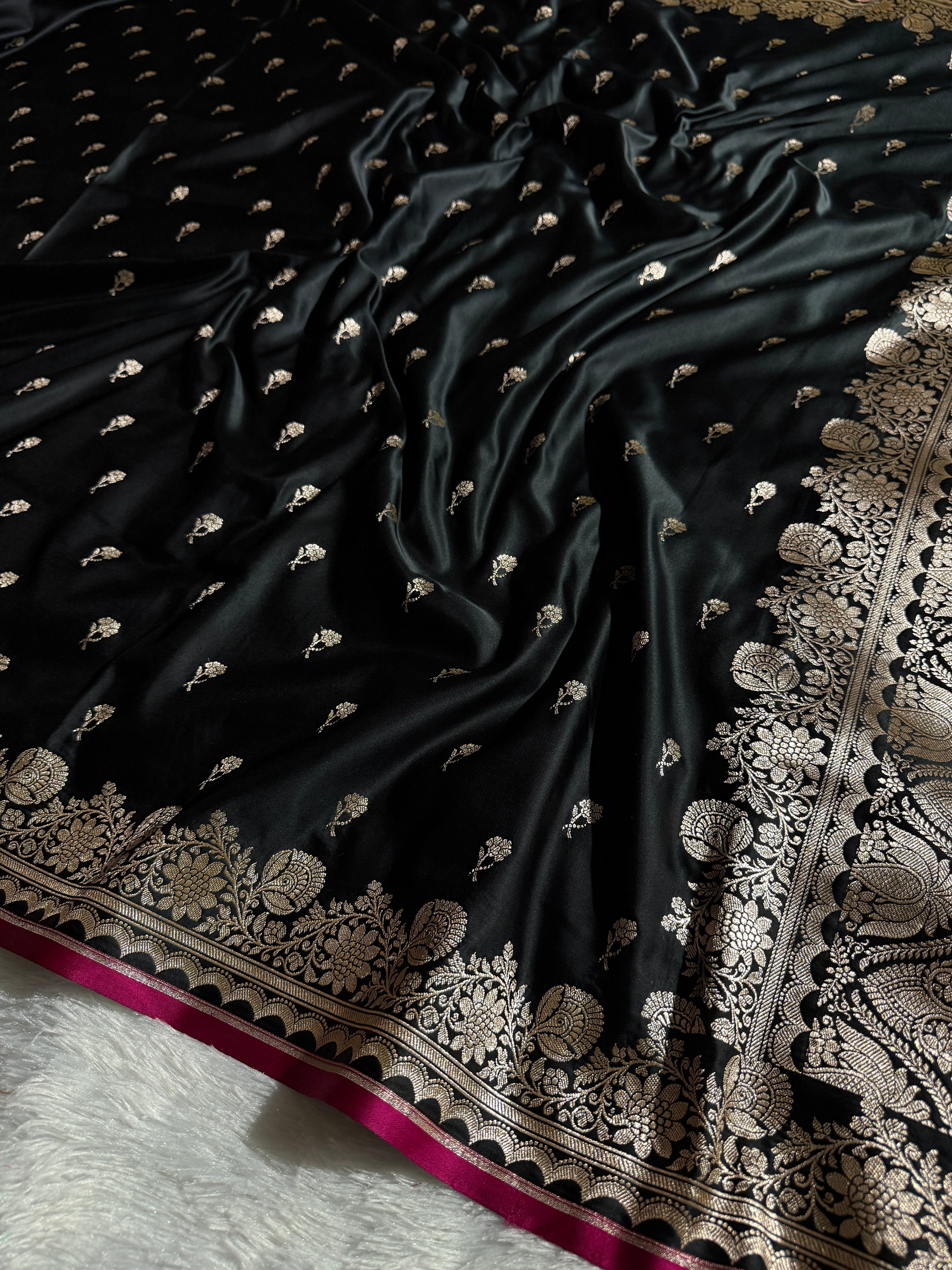 BANARASI MASHRU KATAN SILK SAREE HN538