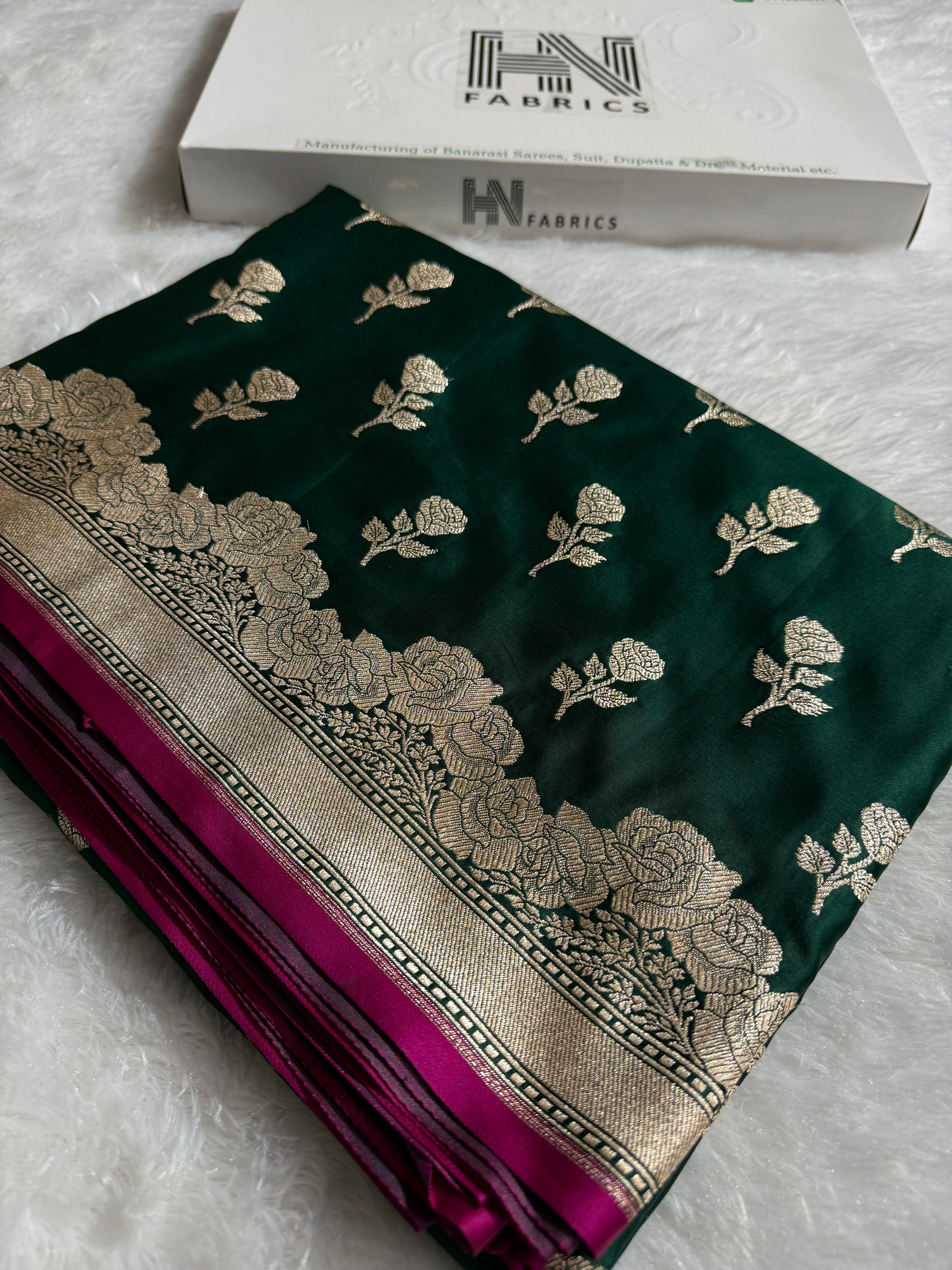 BANARASI MASHRU KATAN SILK SAREE HN528