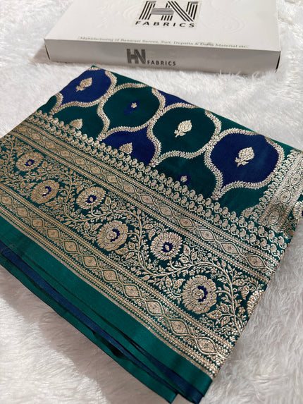 BANARASI MASHRU KATAN SILK SAREE HM536