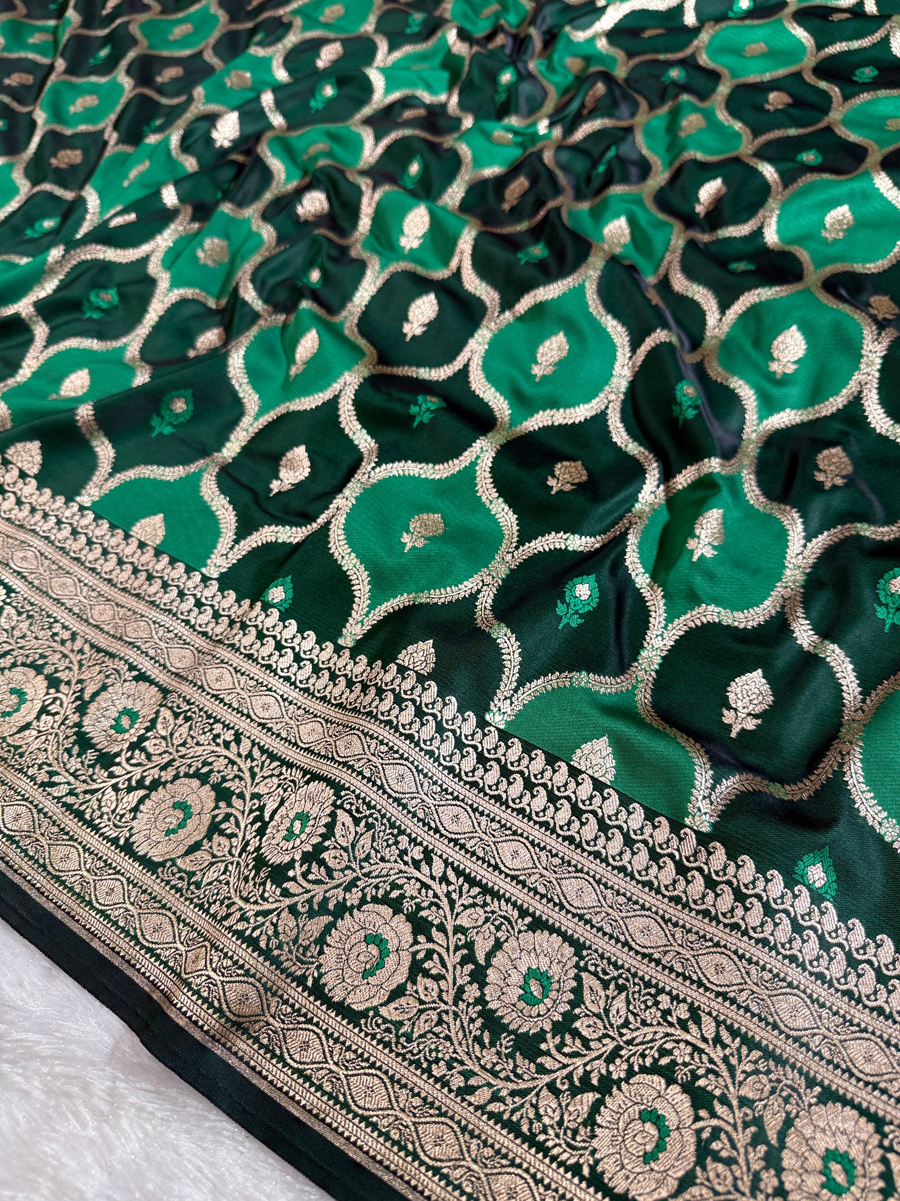 BANARASI MASHRU KATAN SILK SAREE HN536
