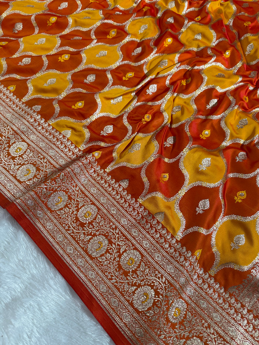 BANARASI MASHRU KATAN SILK SAREE HN536